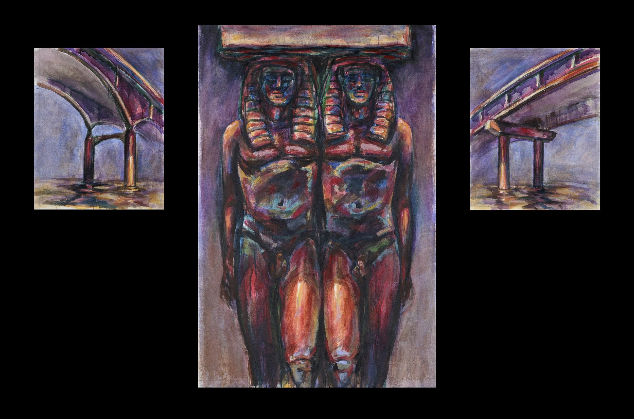 Geminus,1997, acrylic on canvas, 168 x 260 cm