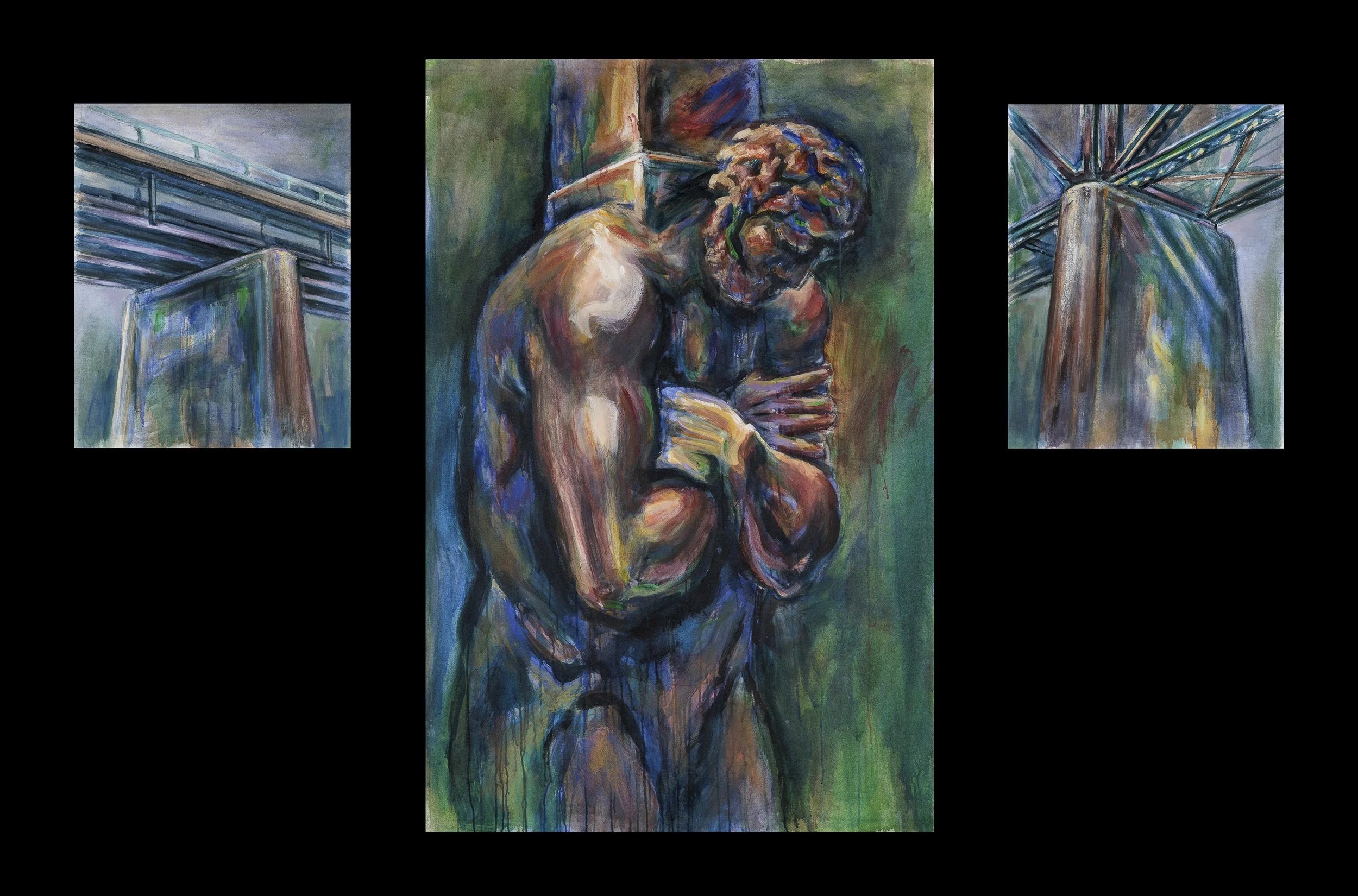 Stabilis, 1997, acrylic on canvas, 168 x 260 cm