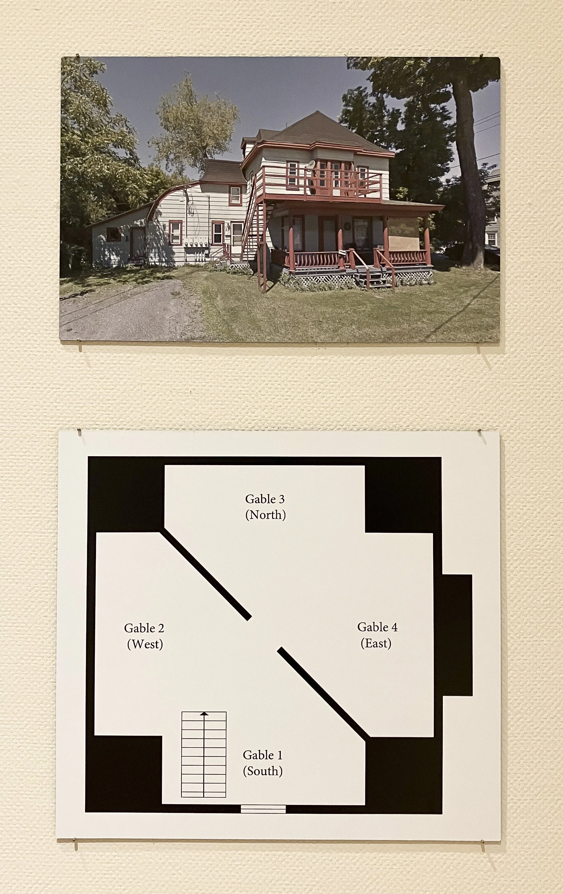 Attic floorplan and gable image locations