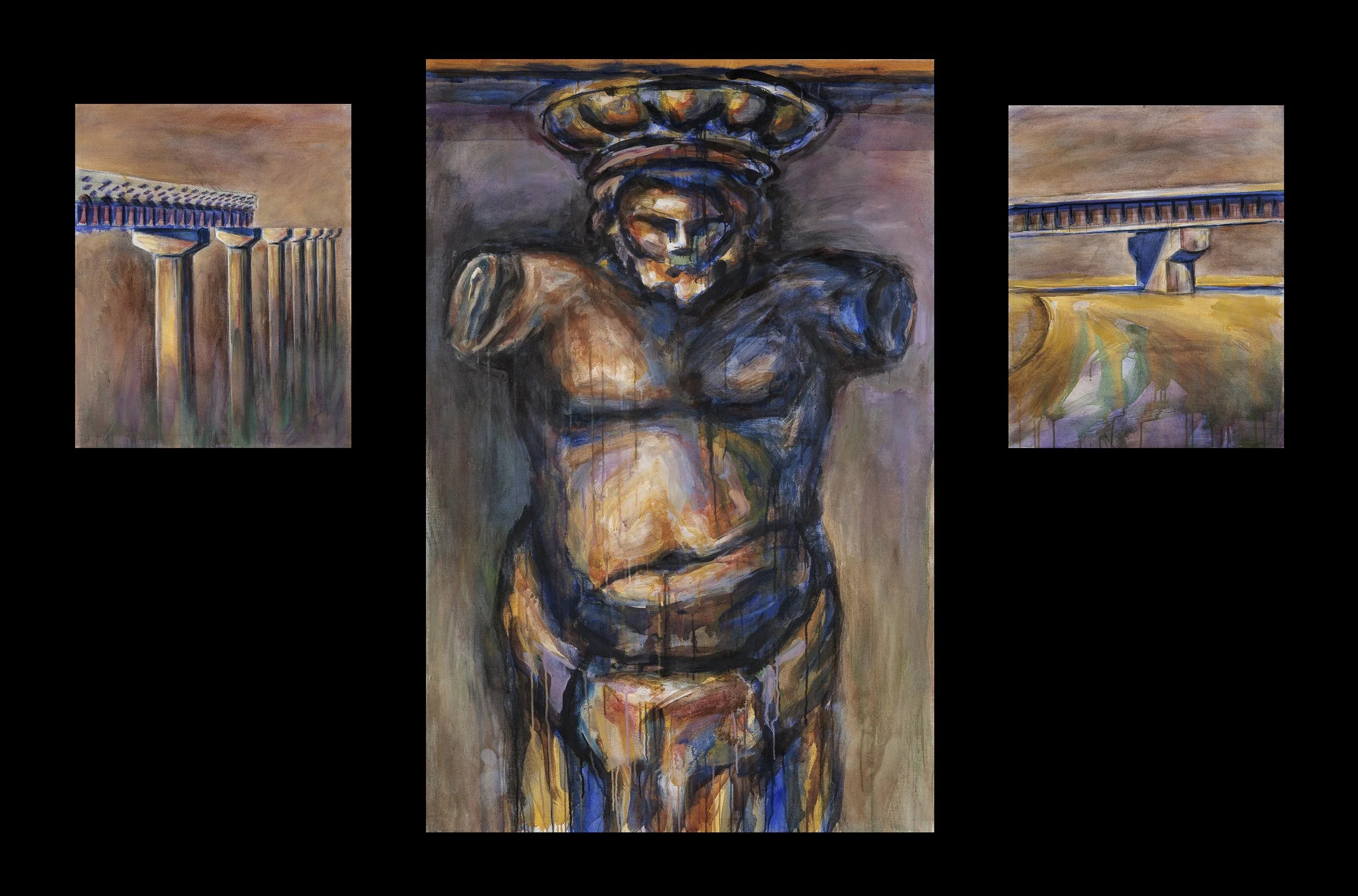 Fragmentum, 1997, acrylic on canvas, 168 x 260 cm