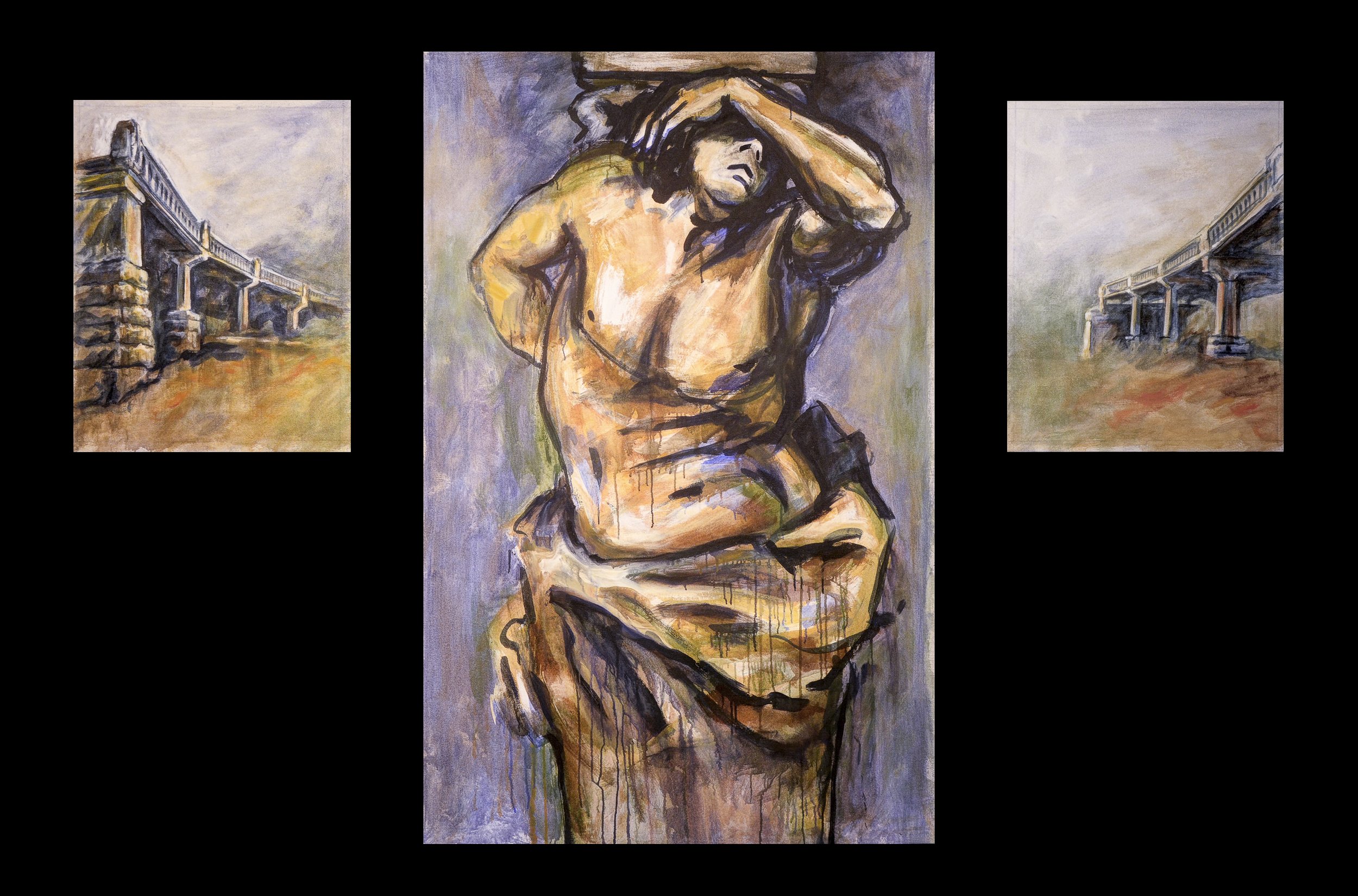 Gravis, 1997, acrylic on canvas, 168 x 260 cm