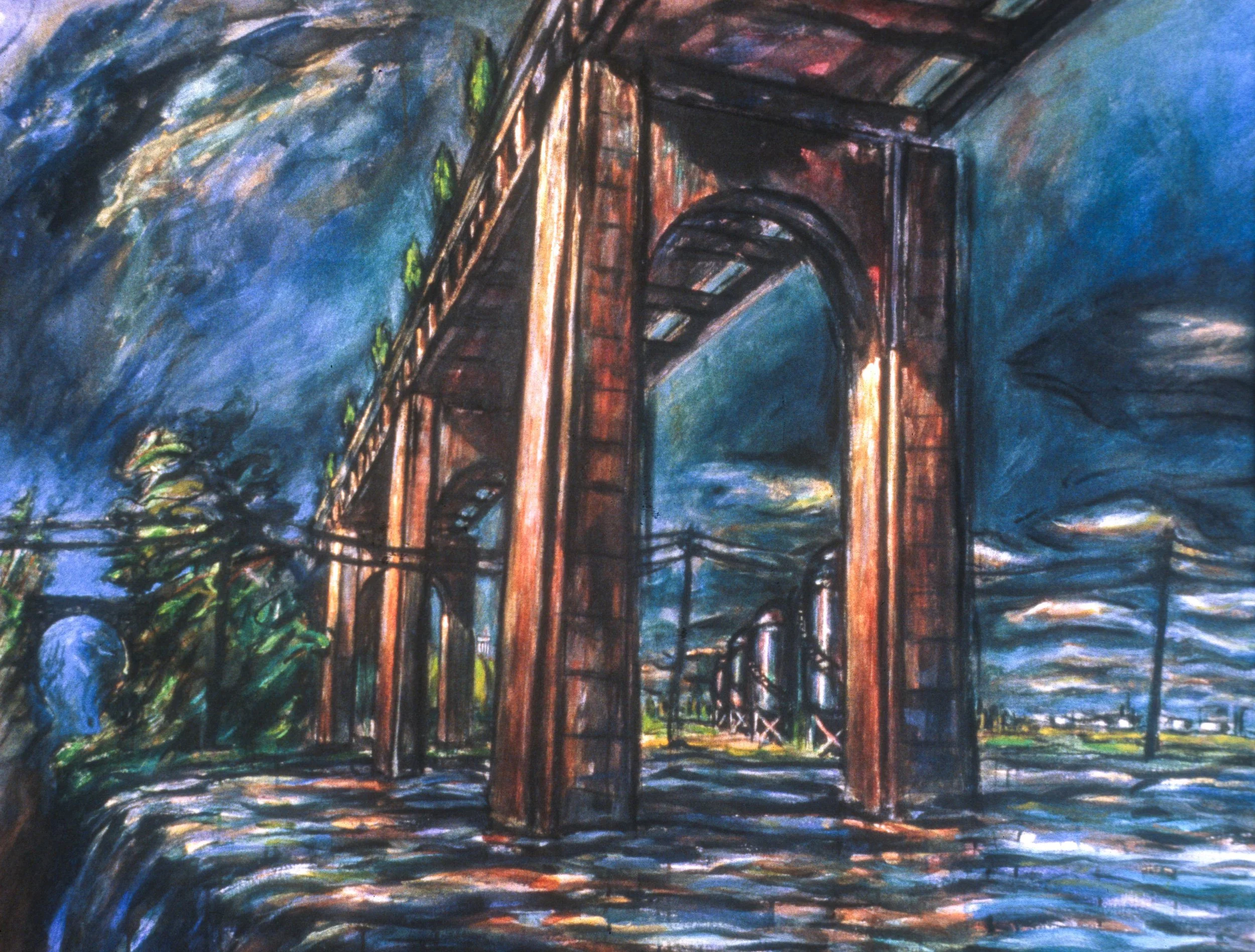 Span, 1993, acrylic on canvas, 107 x 132 cm