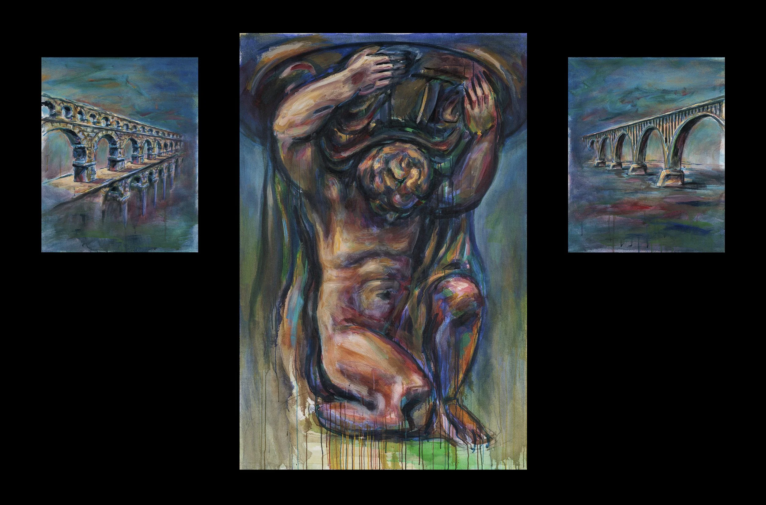 Pius, 1997, acrylic on canvas, 168 x 260 cm