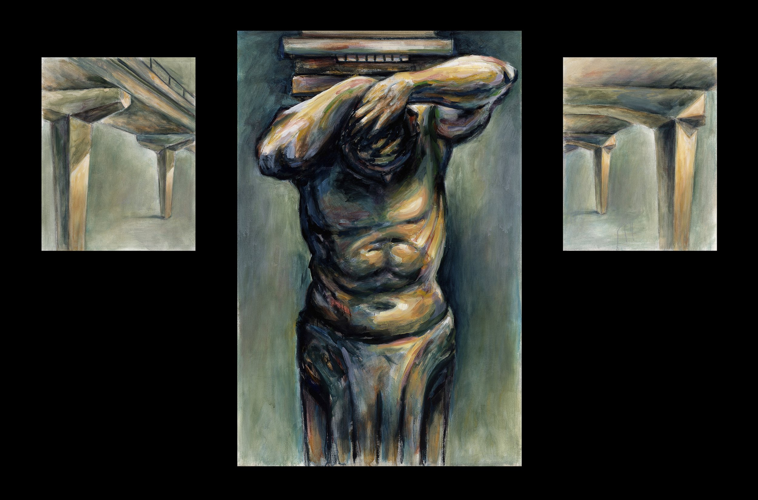Trepidus, 1997, acrylic on canvas, 168 x 260 cm