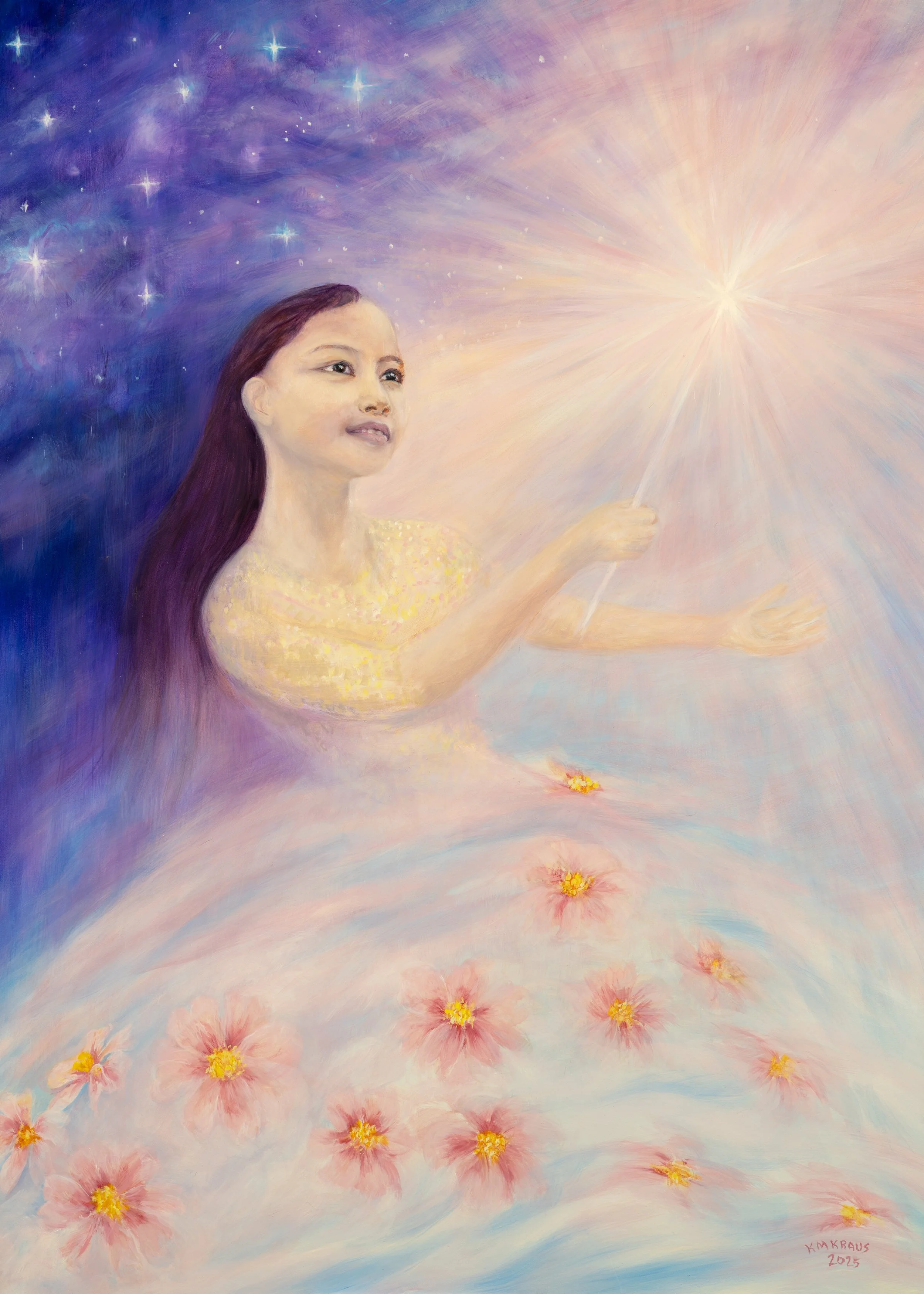 Magic Wand - Inner Child & Imagination Art Print by KMKraus