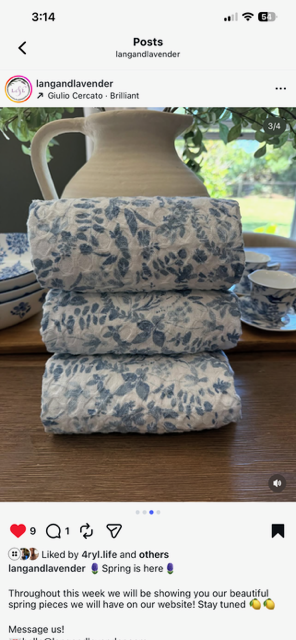 Botanical Blue Everyday Towels