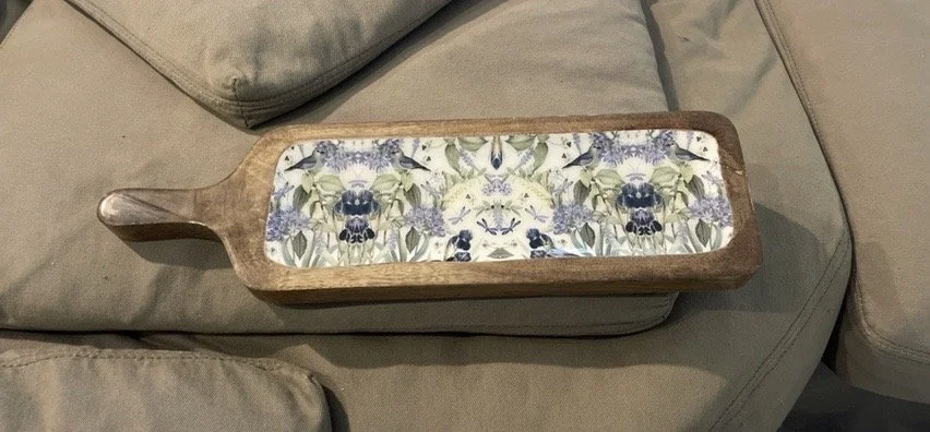 Botanical Wood Serving Board