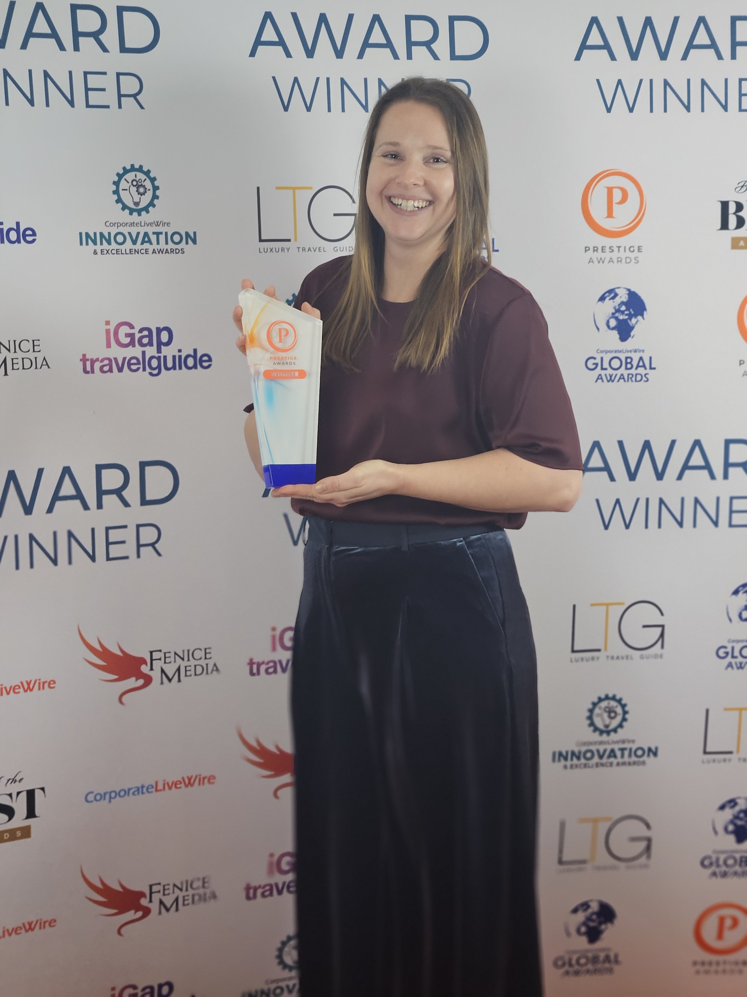 grace dudley mini mania play zone wins prestige award play cafe of the year best 2025 leeds village hotel amazing honoured honour thankful