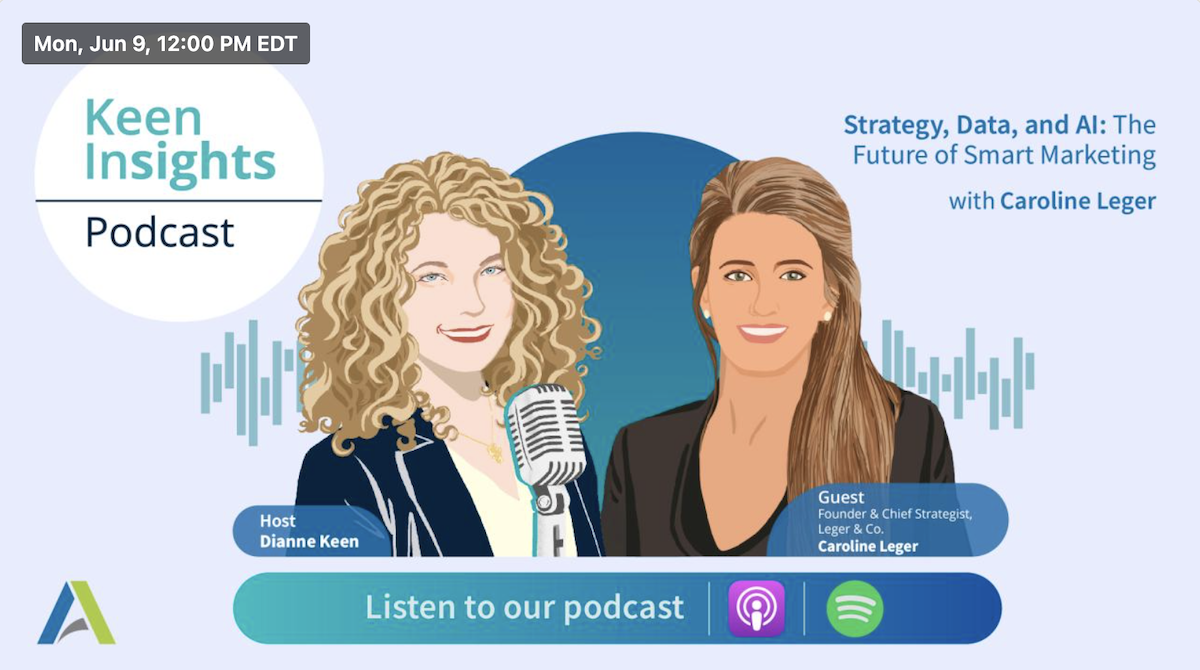 Caroline Leger featured on the Keen Insights Podcast