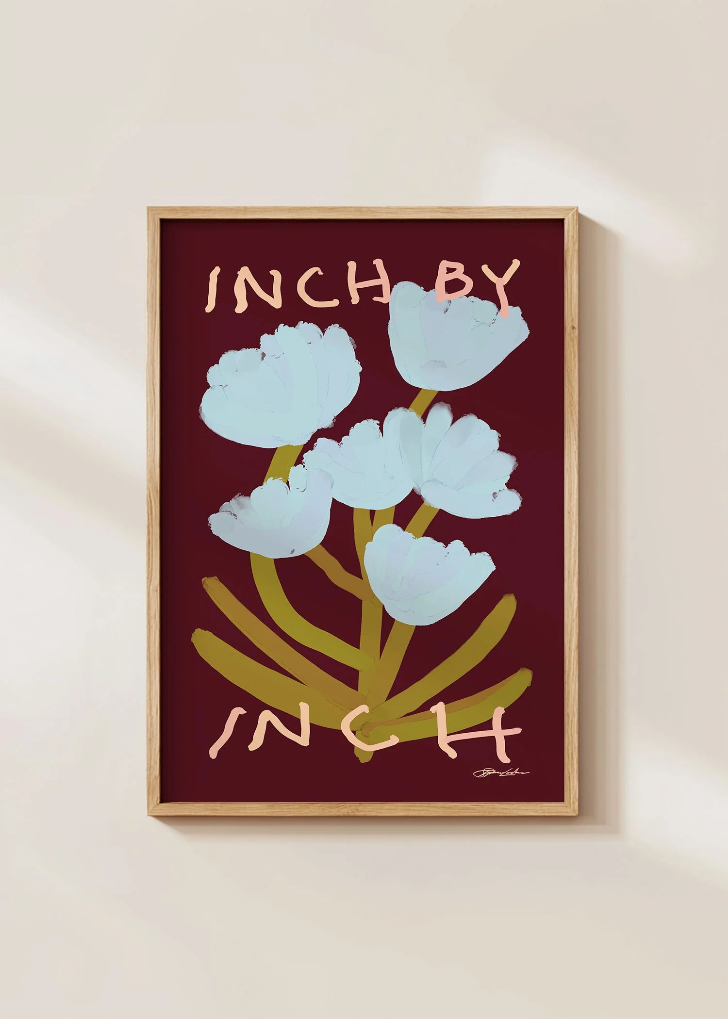 Inch by Inch Floral Print