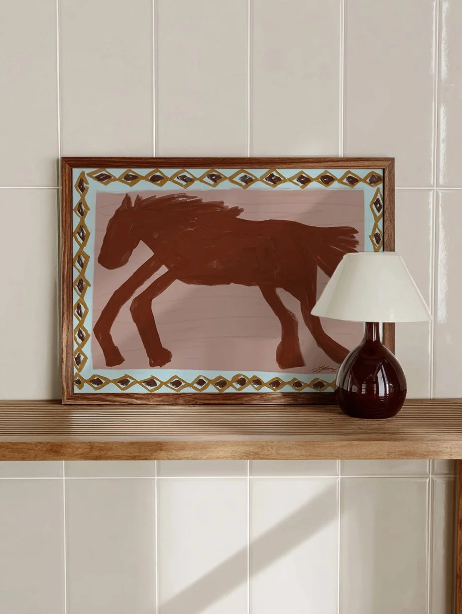 mexican-folk-abstact-horse--Horizontal-frame-shelf-lamp-.jpg