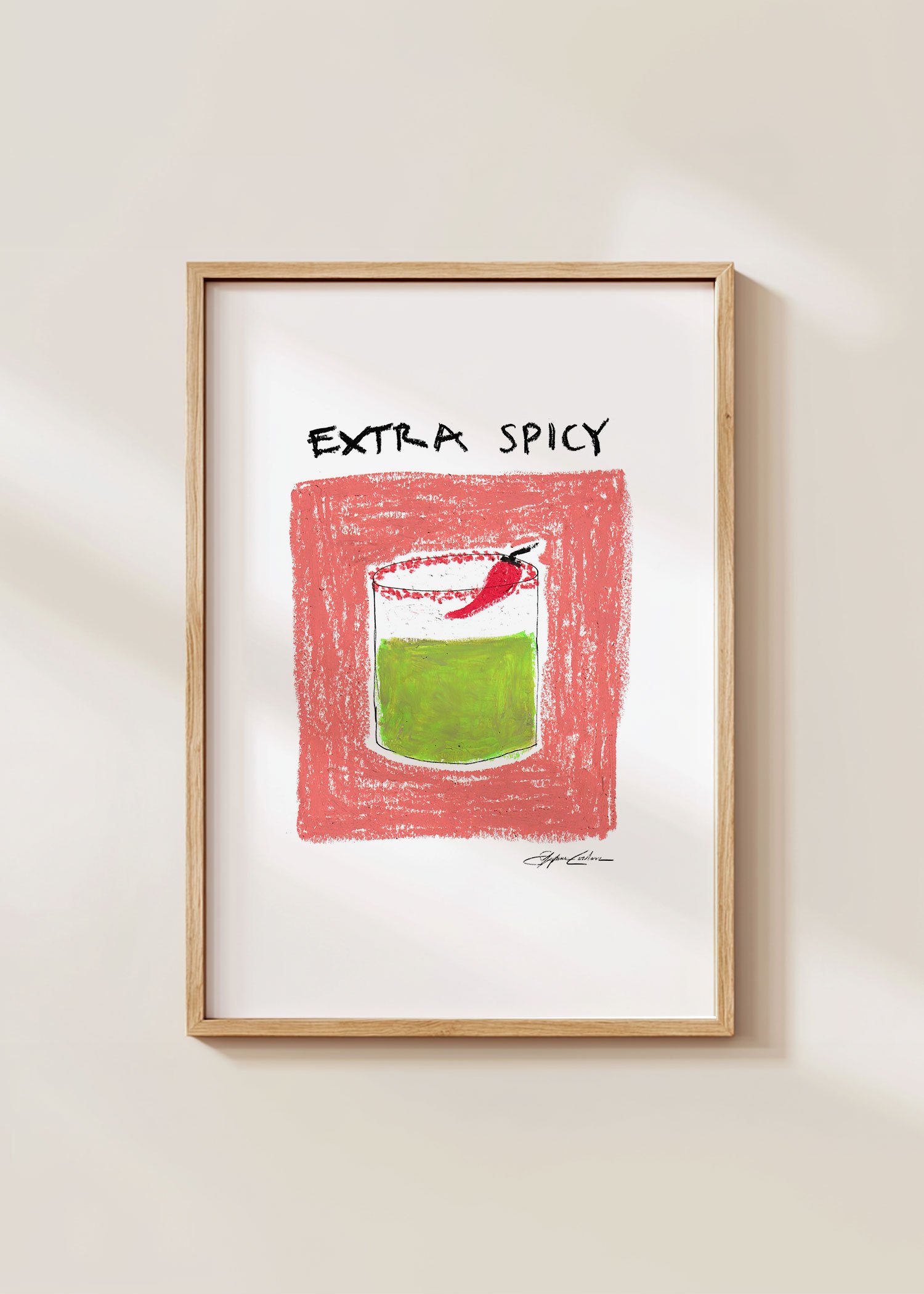 Extra-Spicy-Marg-Framed-in-Minimalistic-Wall-with-Shadow-on-Print.jpg