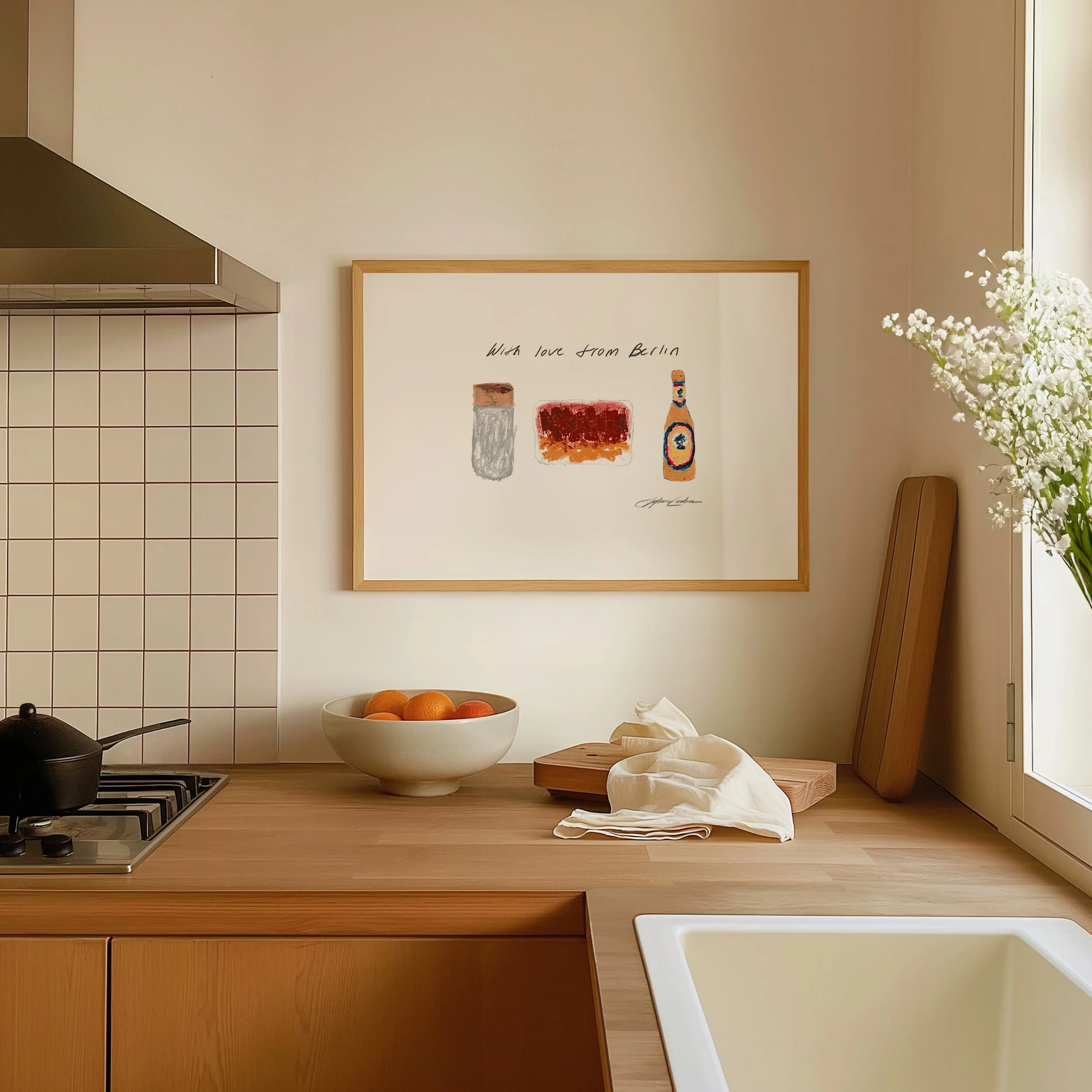 with-love-from-berlin--Framed-Kitchen-print-horizontal-.jpg
