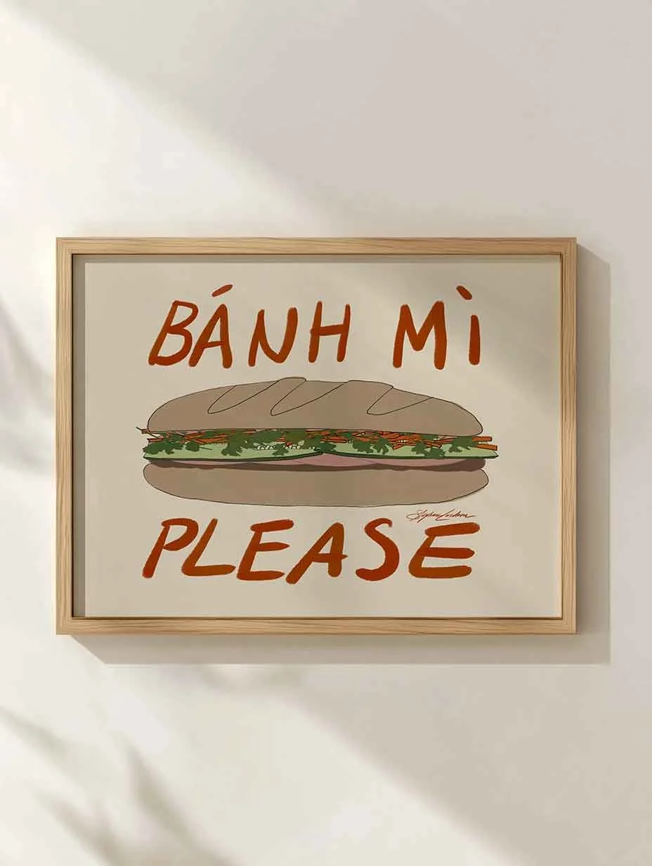 Banh Mi Please Horizontal Print