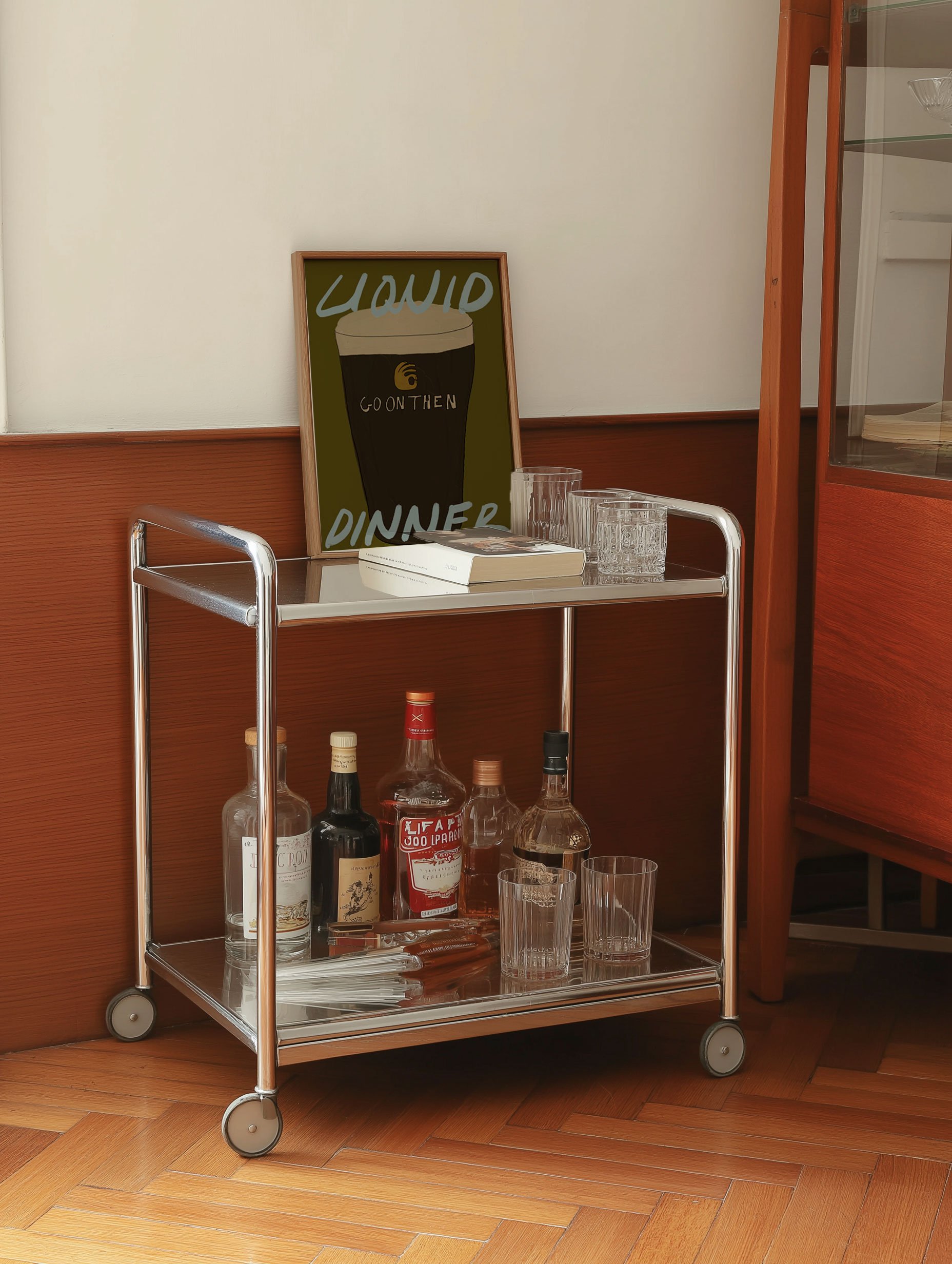 Liquid Dinner Bar Decor Poster