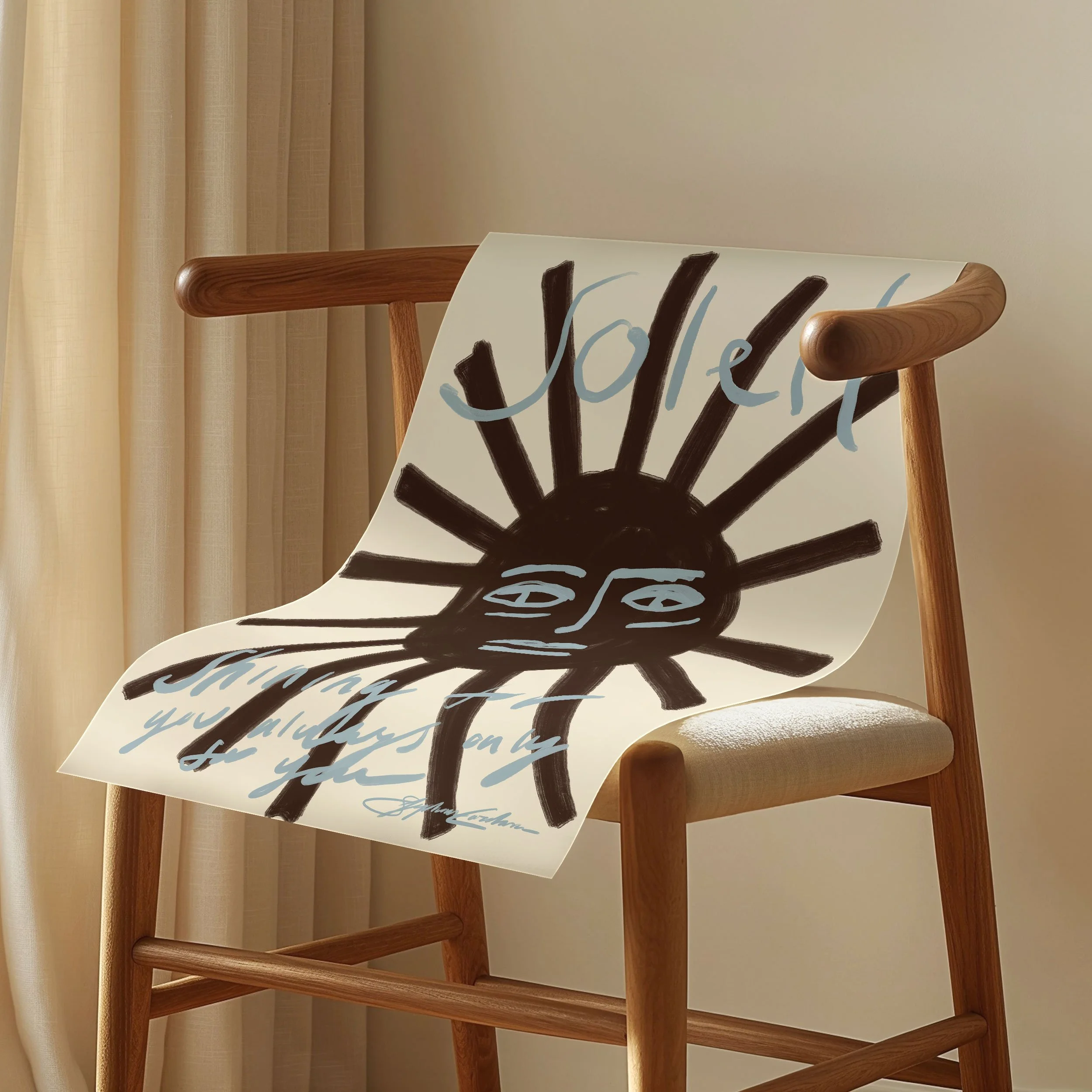 soleil-shining--Stephie-Cardona-Poster-on-Chair.jpg