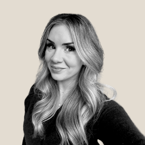 Black and white portrait of female counsellor