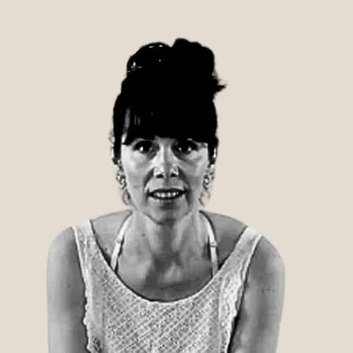female artist client of Squarespace designer Clare Butler