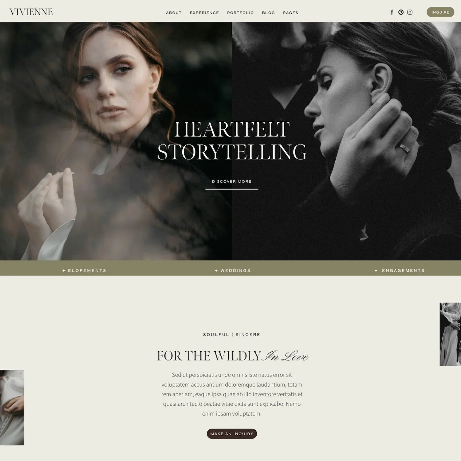 Vivienne - Squarespace Template 7.1 Fluid Engine