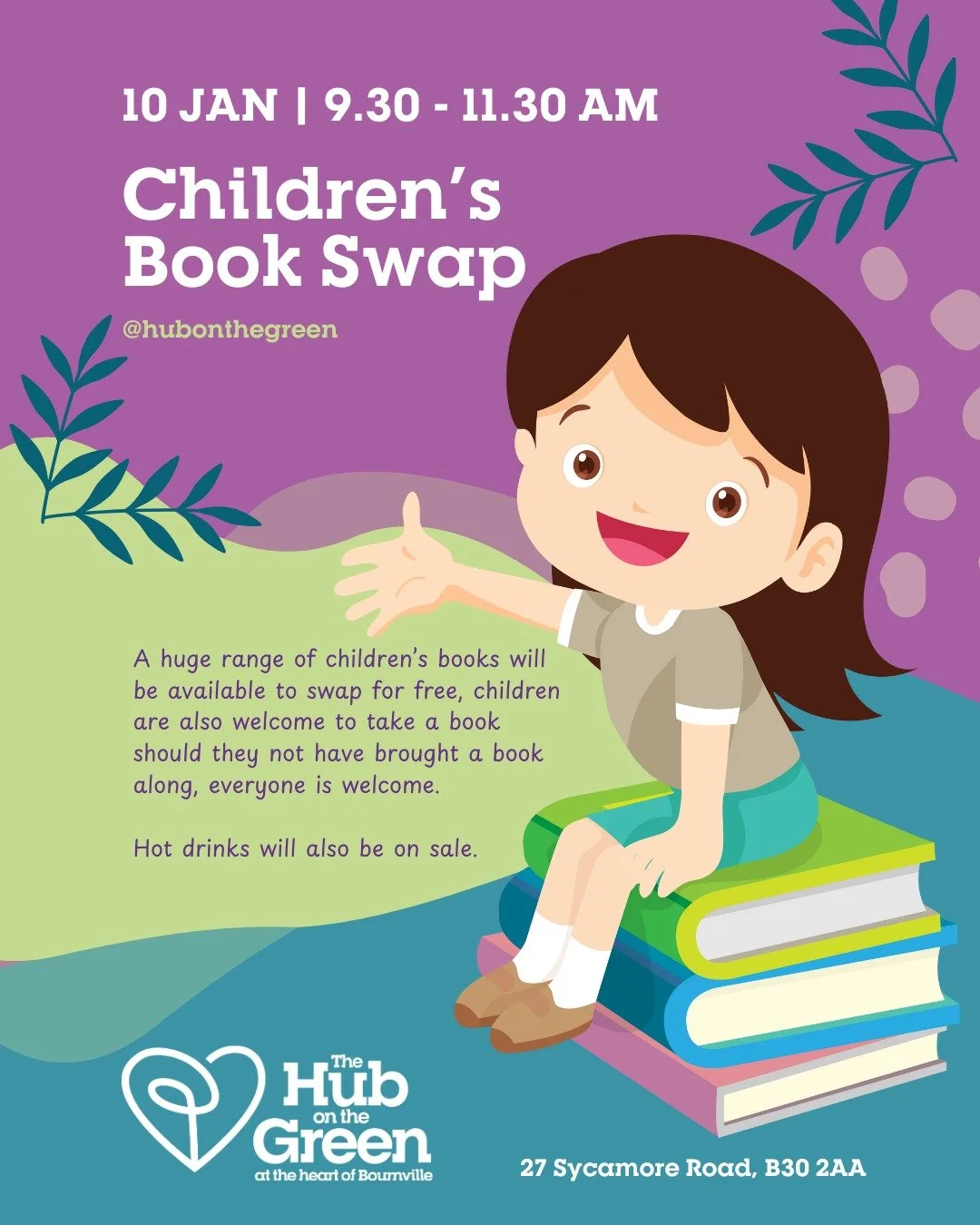 A huge range of children&rsquo;s books will be available to swap for free, children are also welcome to take a book should they not have brought a book along. The school uniform swap shop will also be open with coats and hats in stock too. Hot drinks