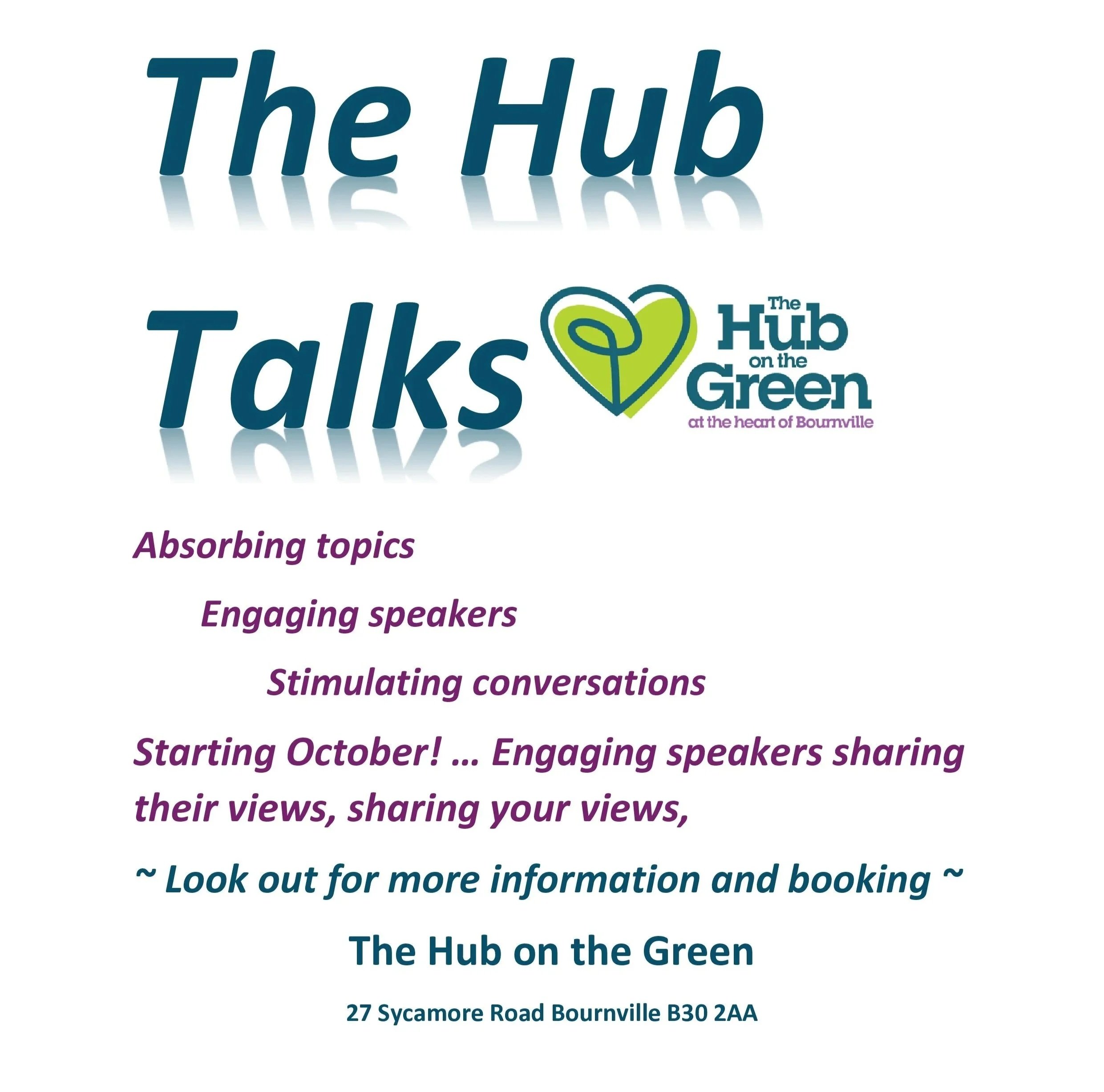 *** COMING SOON *** Hub Talks