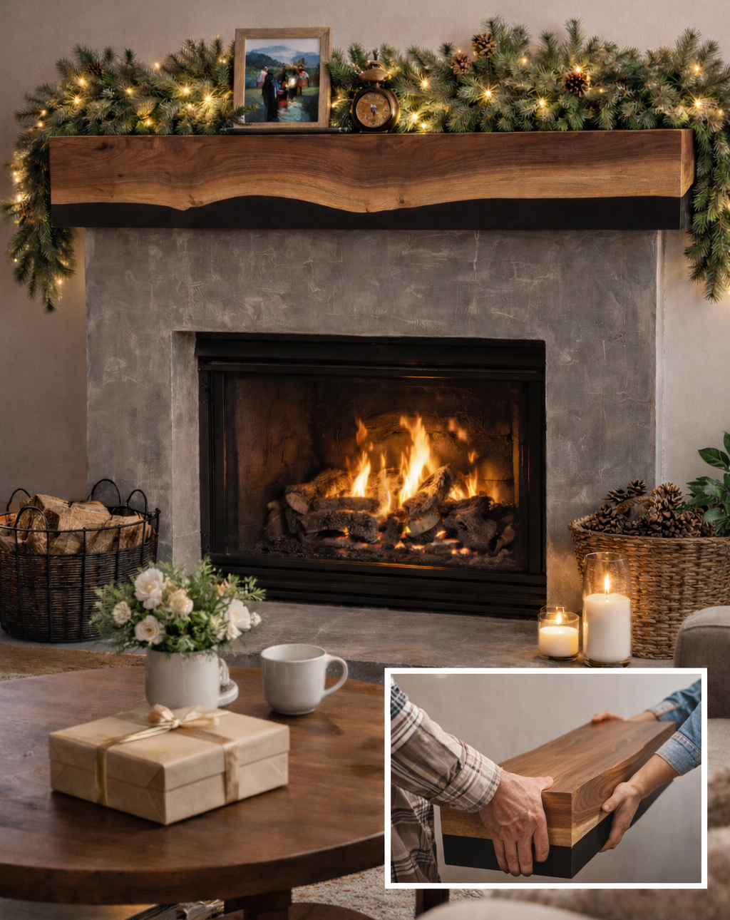 Rustic Modern Mantle ; Delivery and Legacy
