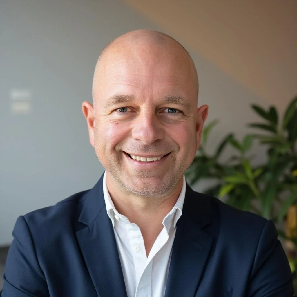 Holger Ort in weißem Hemd und dunkelblauem Sakko