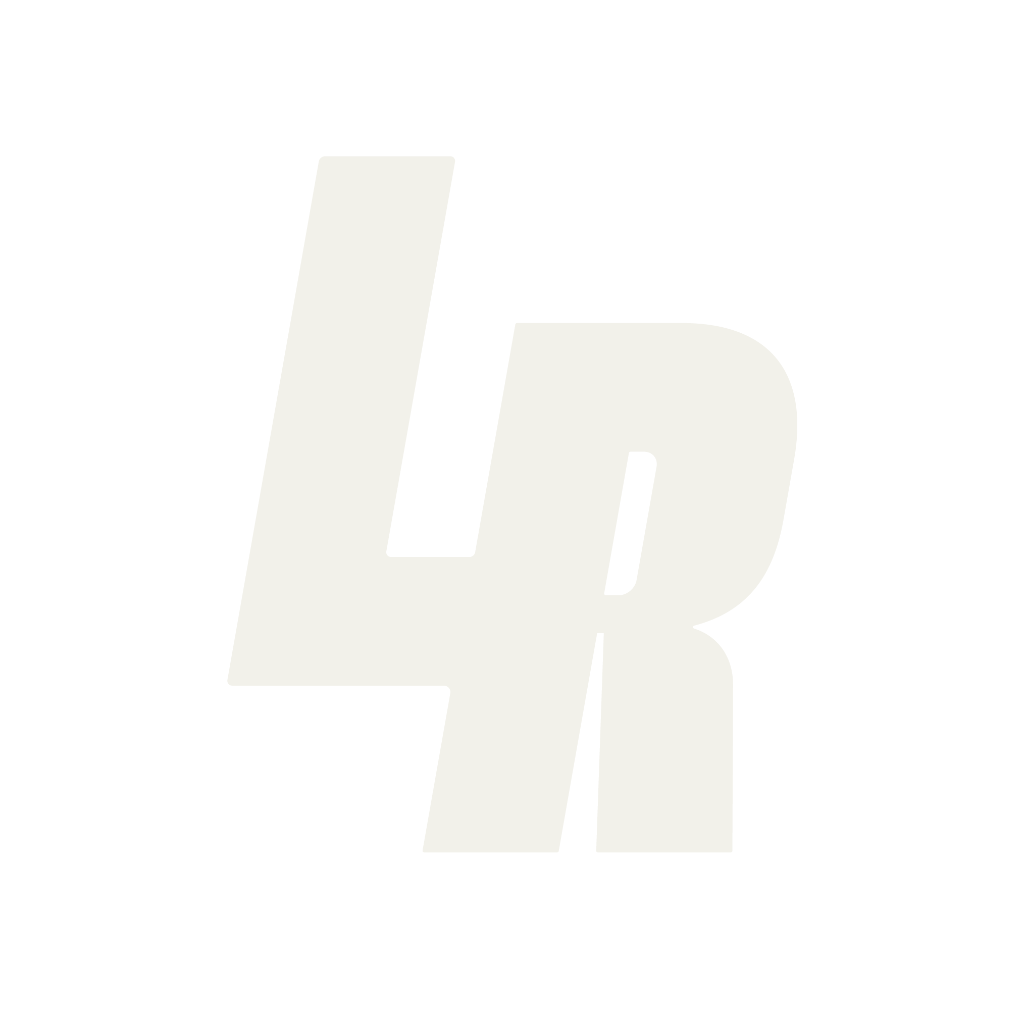 Abstract light-colored logo design with overlapping shapes on a white background.