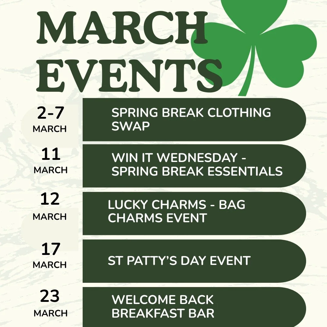🌸 March is here, and we&rsquo;ve got a month full of exciting events you won&rsquo;t want to miss! 🎉

There&rsquo;s something for everyone to enjoy, so be sure to check the calendar, mark your favorites, and join us as we make the most of the seaso