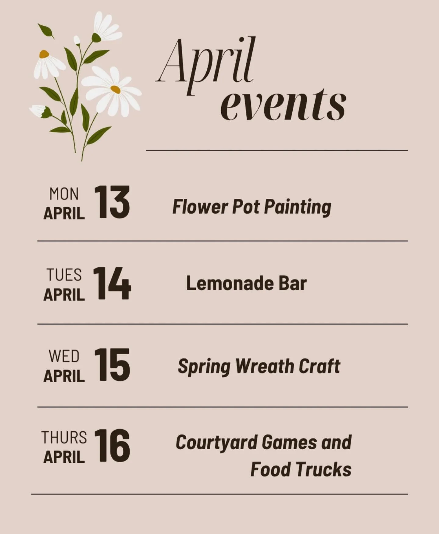 Get excited because we have some REALLY exciting resident events this month 🌸🌿 

#livethelife #livethelifeatmidtown #wku #wku2026 #hilltoppers