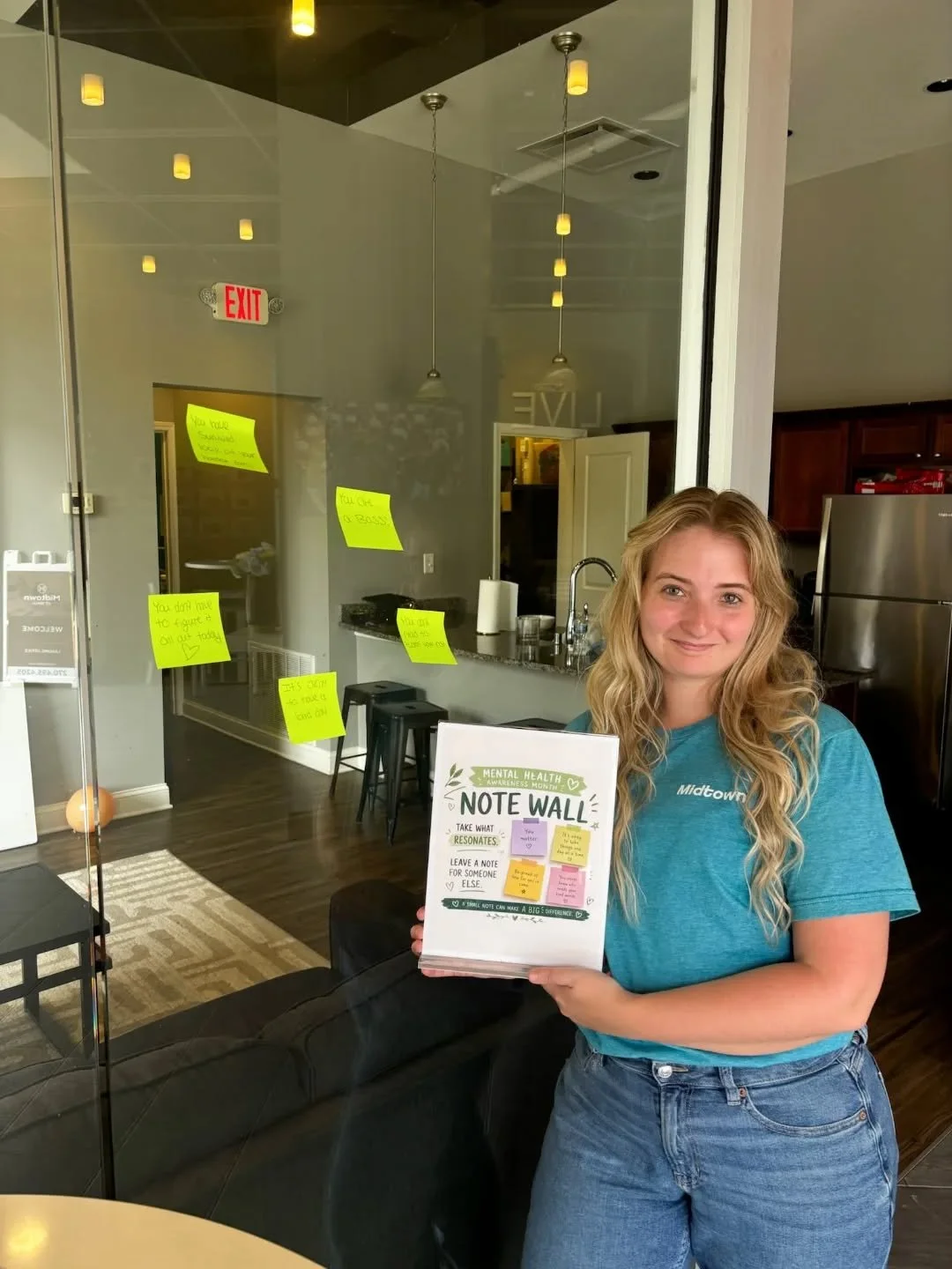 💚 Mental Health Awareness Month 💚

Stop by the office this week to visit our Mental Health Awareness table. Take a moment to pause, reflect, and connect with our community.

✨ Leave a kind note for someone on our note wall
✨ Take a message that res