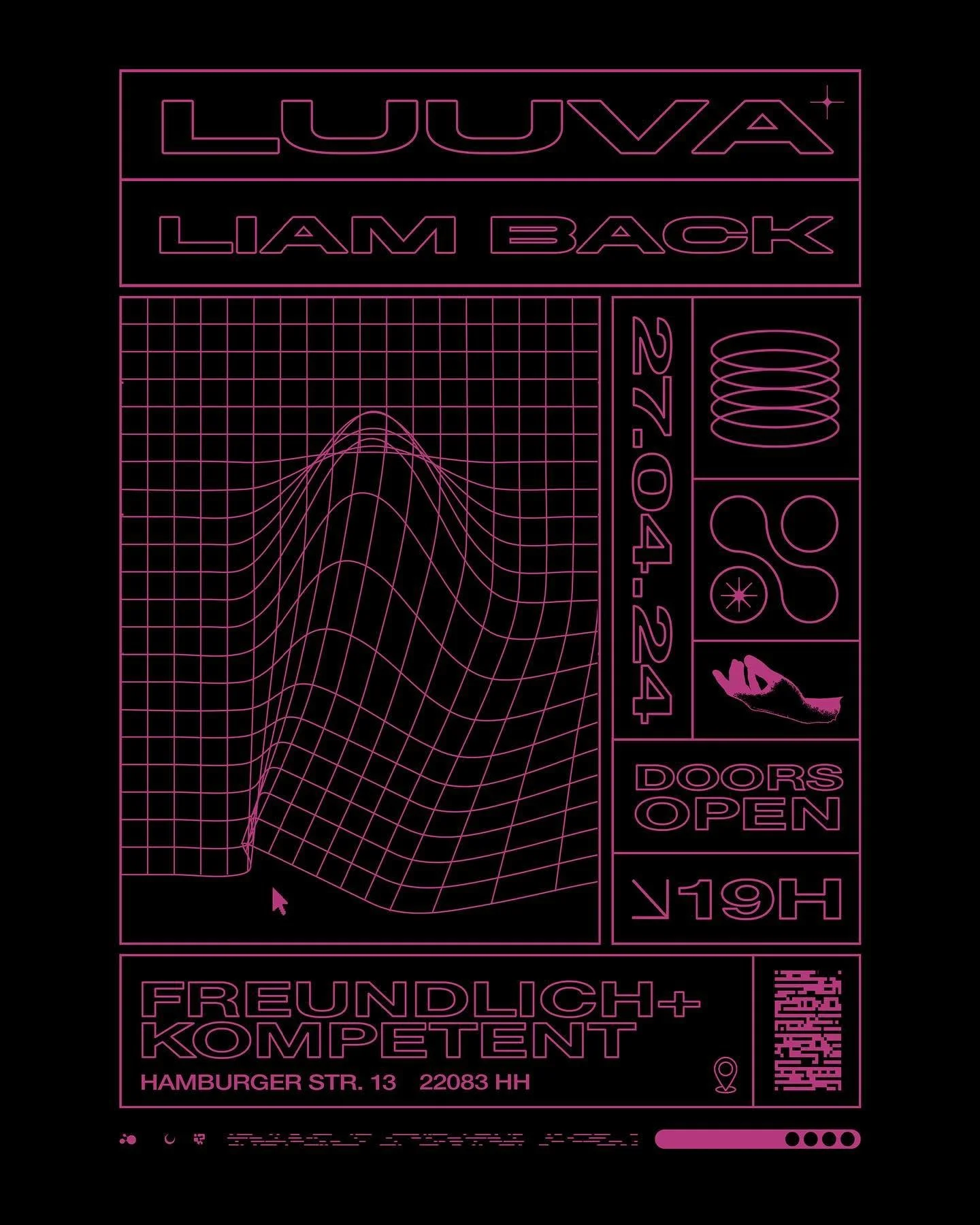 Hamburg! Wir spielen wieder f&uuml;r euch &lt;3

SAVE THE DATE !!! 27.04. !!!

im @freundlichundkompetent 

@_luuva X @liamback.mp4 

Eintritt auf Soli Basis :)

Wir freuen uns auf euch!

digital poster von @liamback.mp4