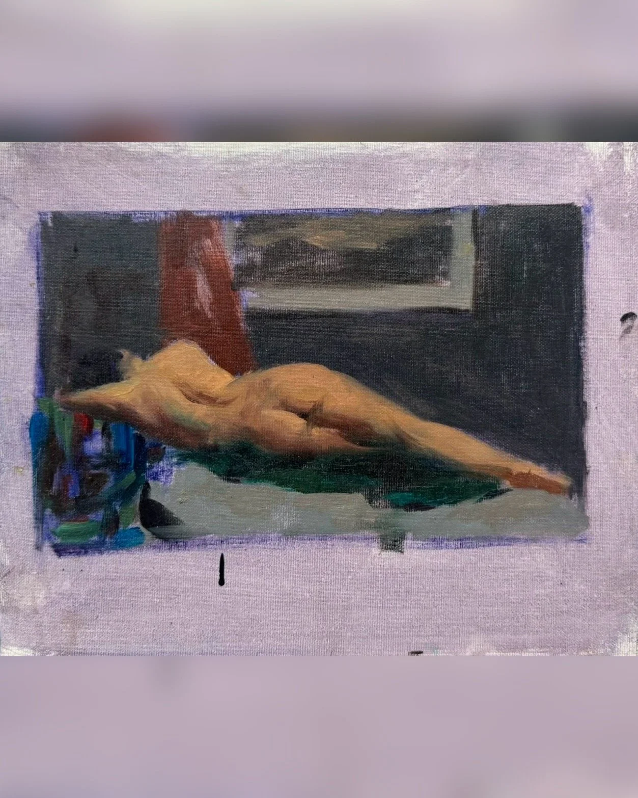 Female figure laying down
