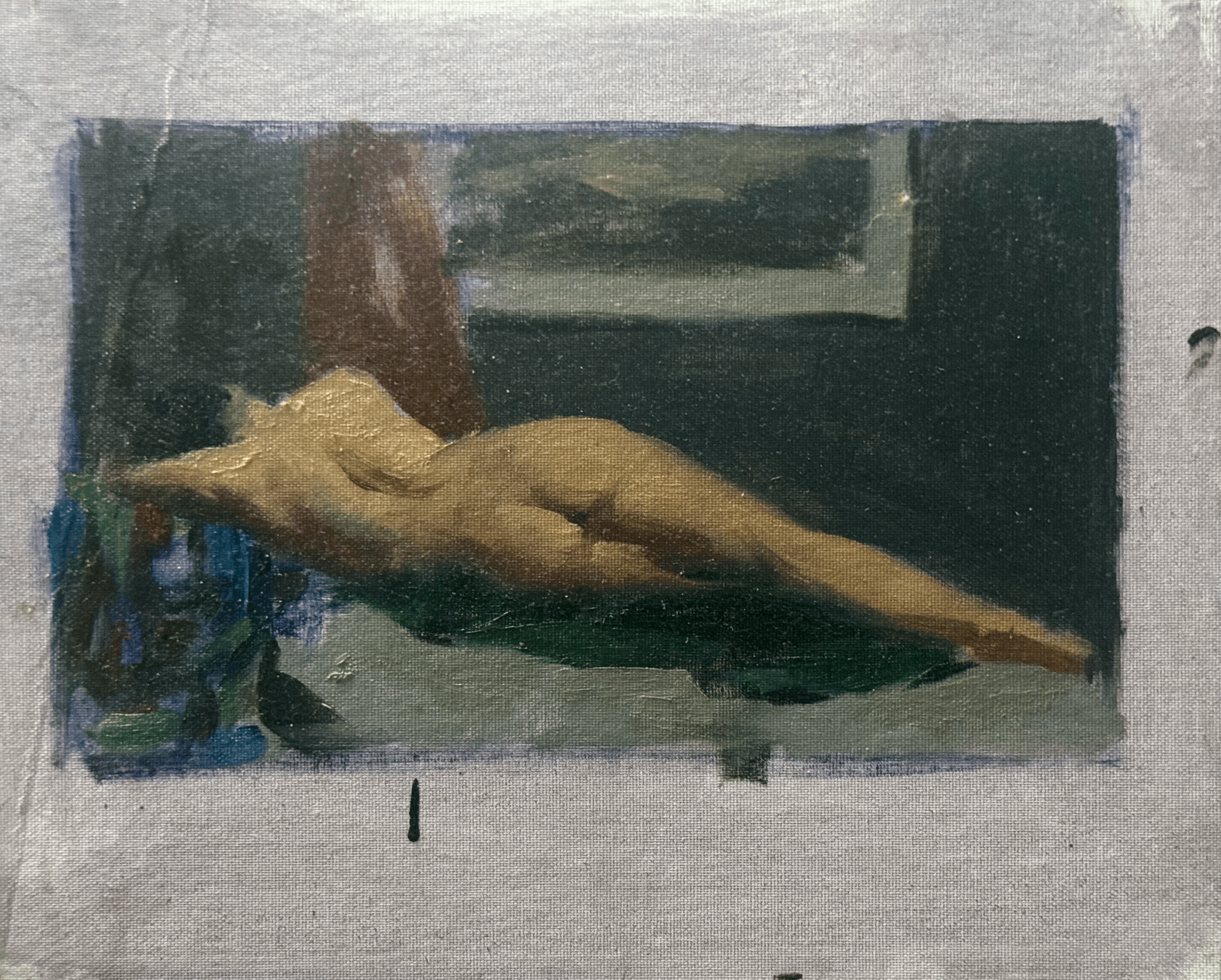 Female figure laying down