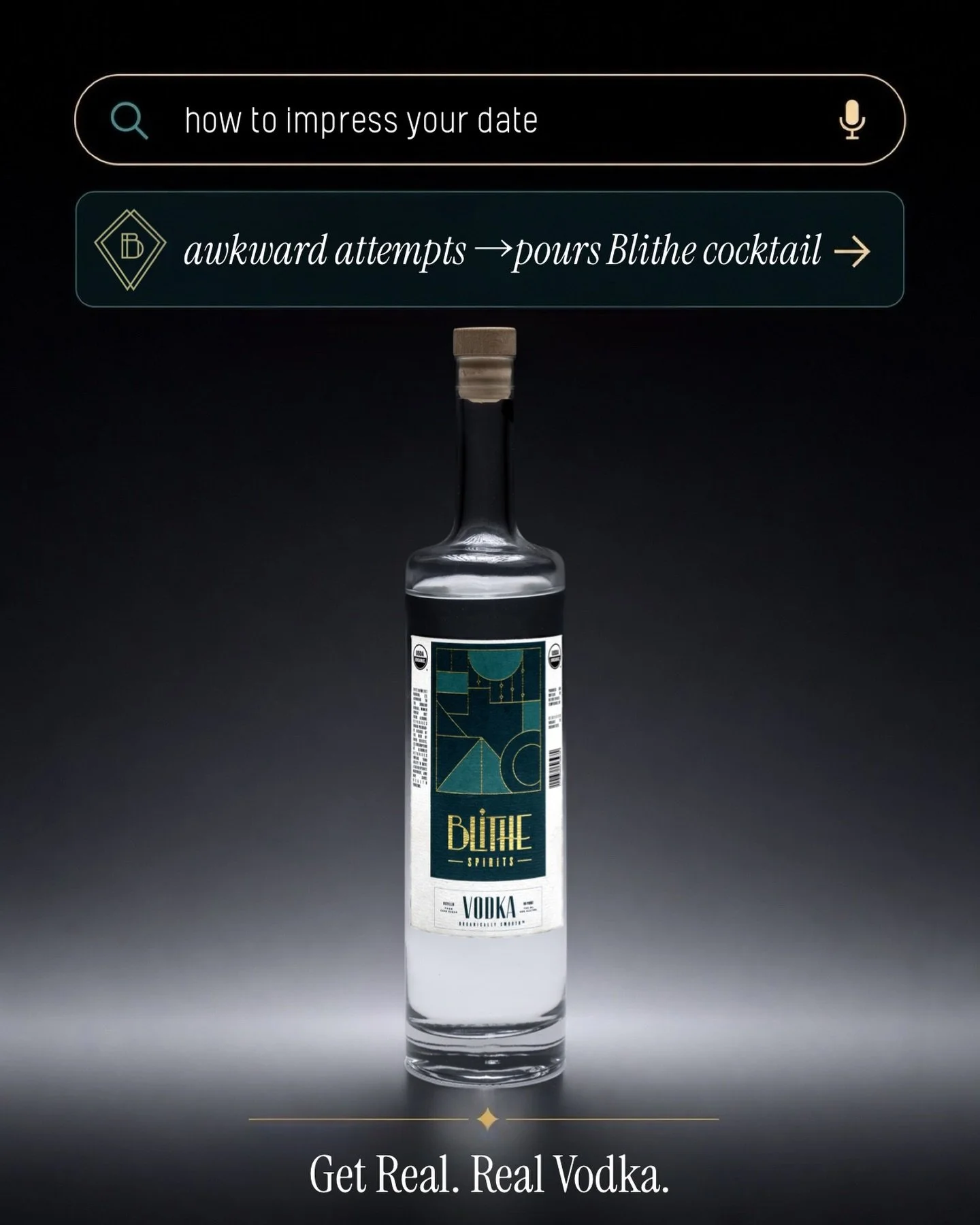 Step 1: Overthink everything. Step 2: Pour Blithe. Step 3: They&rsquo;re impressed.

#blithevodka #organicvodka #realvodka #craftvodka #artisanvodka
