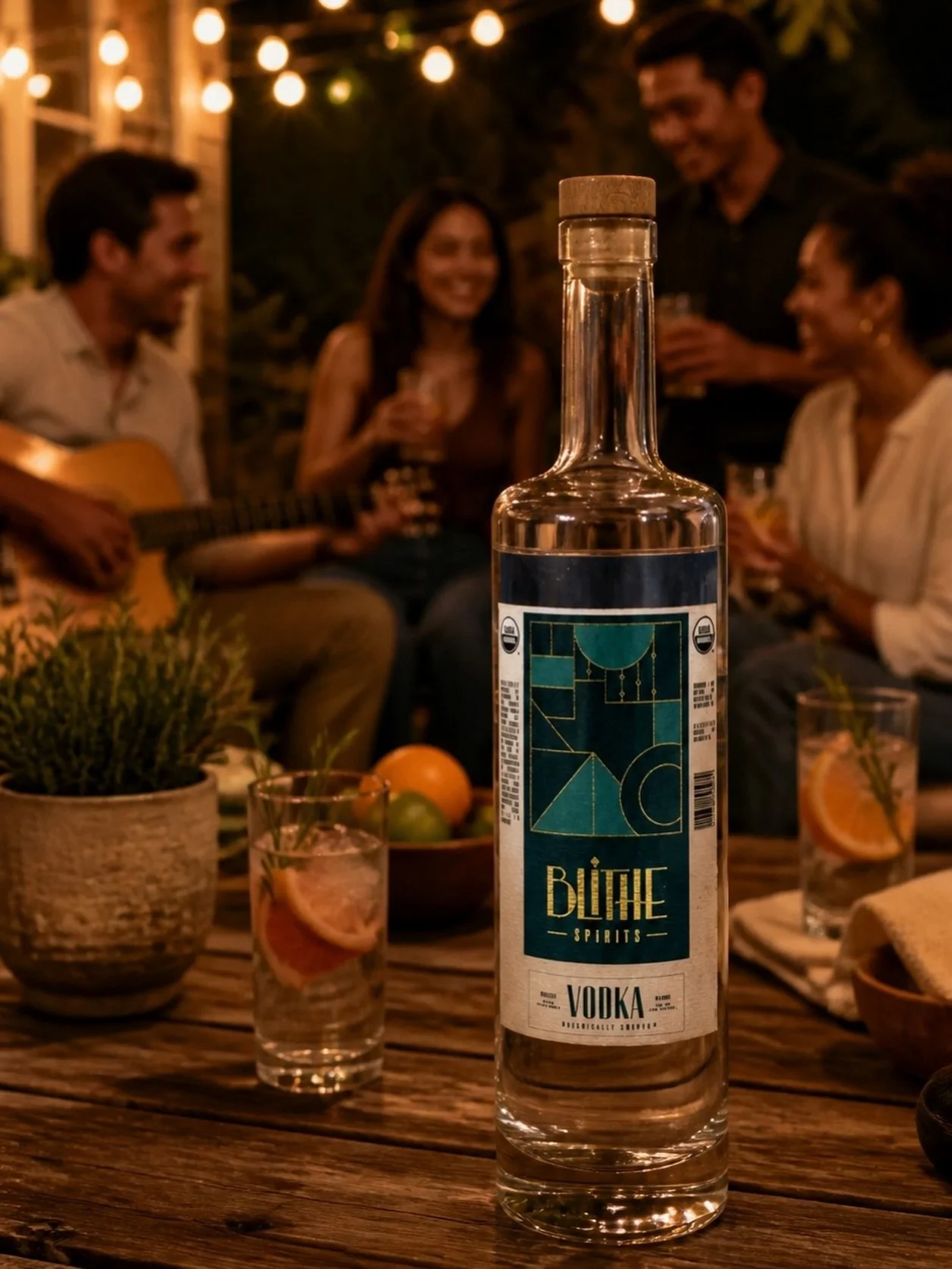 For the friends who bring guitars to the cookout and good vibes to the night. 
#blithevodka #organicvodka #realvodka #craftvodka #artisanvodka