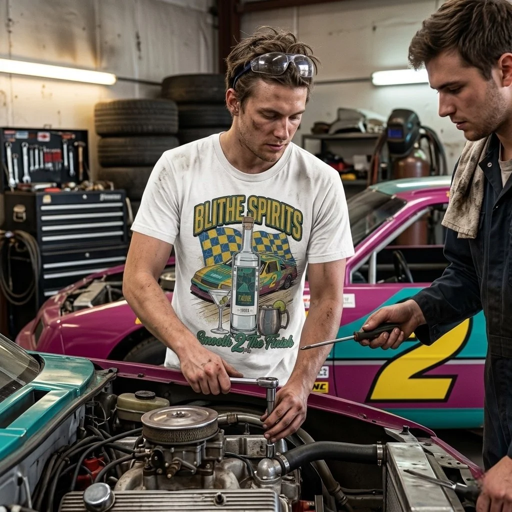 Blithe Spirits Vodka - Organic Racing Tee