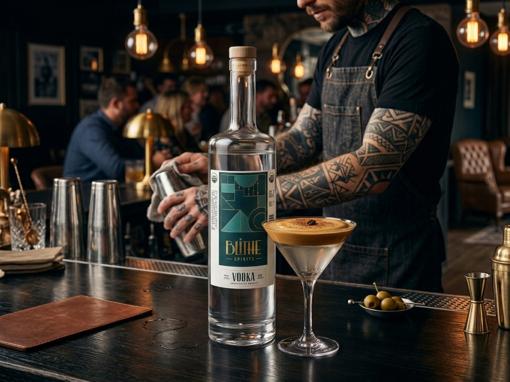 Blithe Spirits Vodka – bartender martini