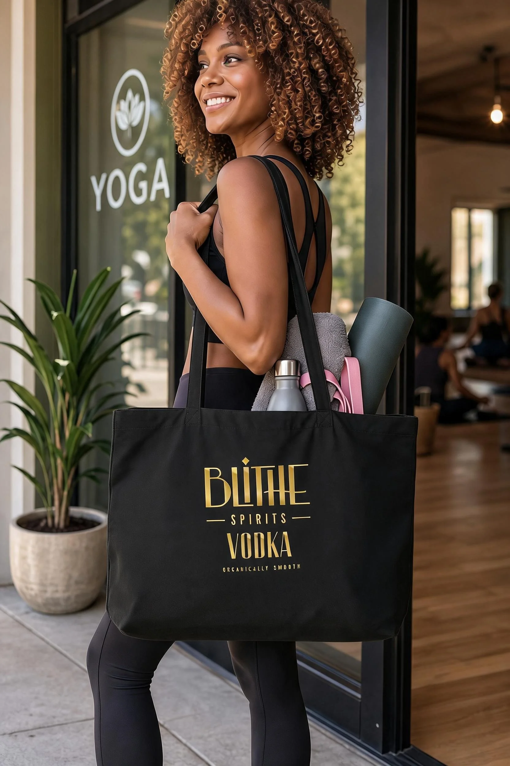 Blithe Spirits Vodka - Organic Large Tote Bag