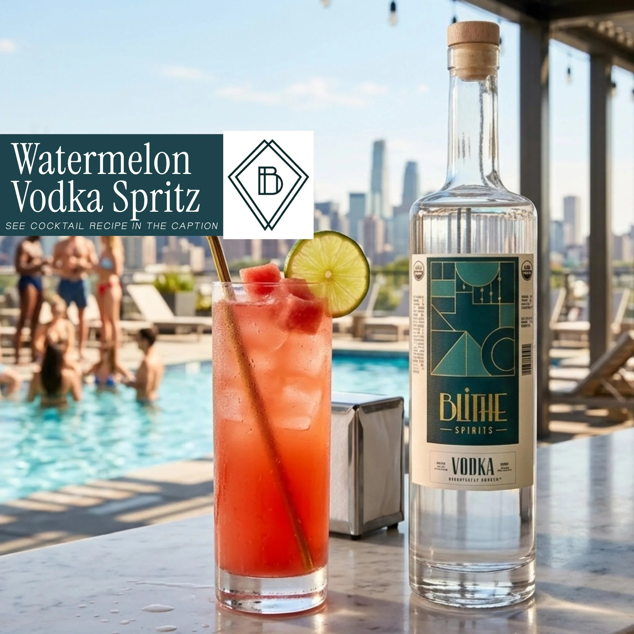 Blithe Spirits - Watermelon Vodka Spritz