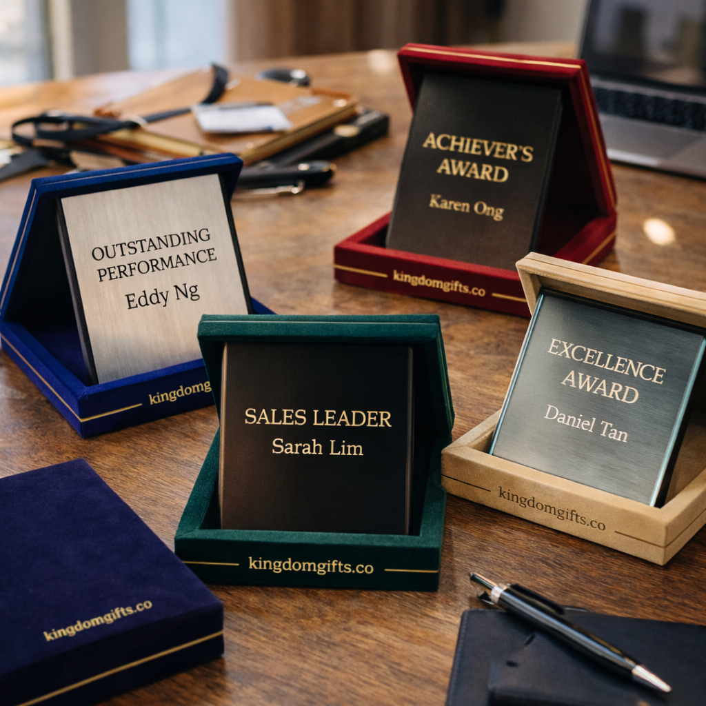 Custom Velvet Box Plaque