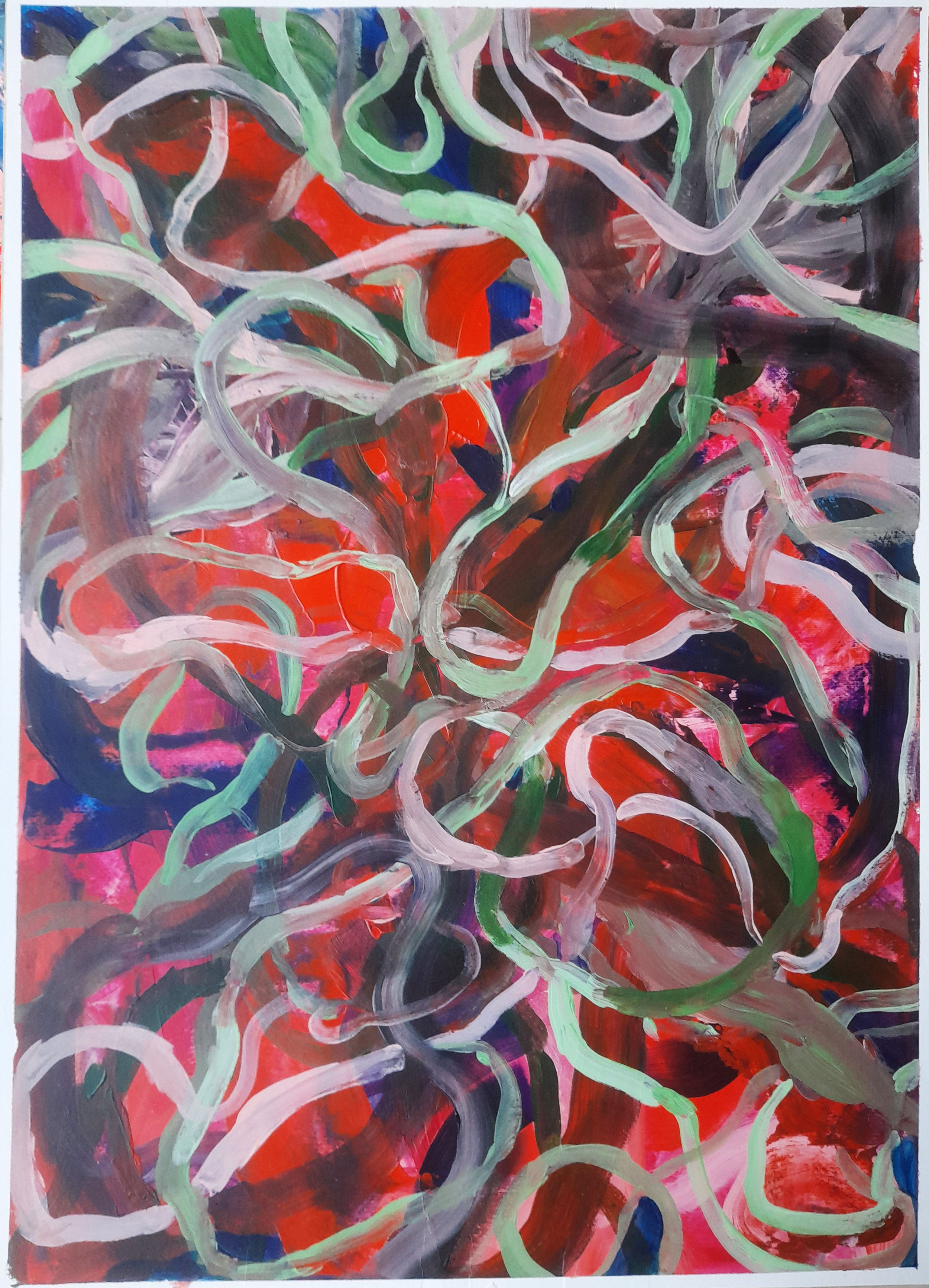 Mixed feelings of another kind
Acrylic on Paper
50x70 cm