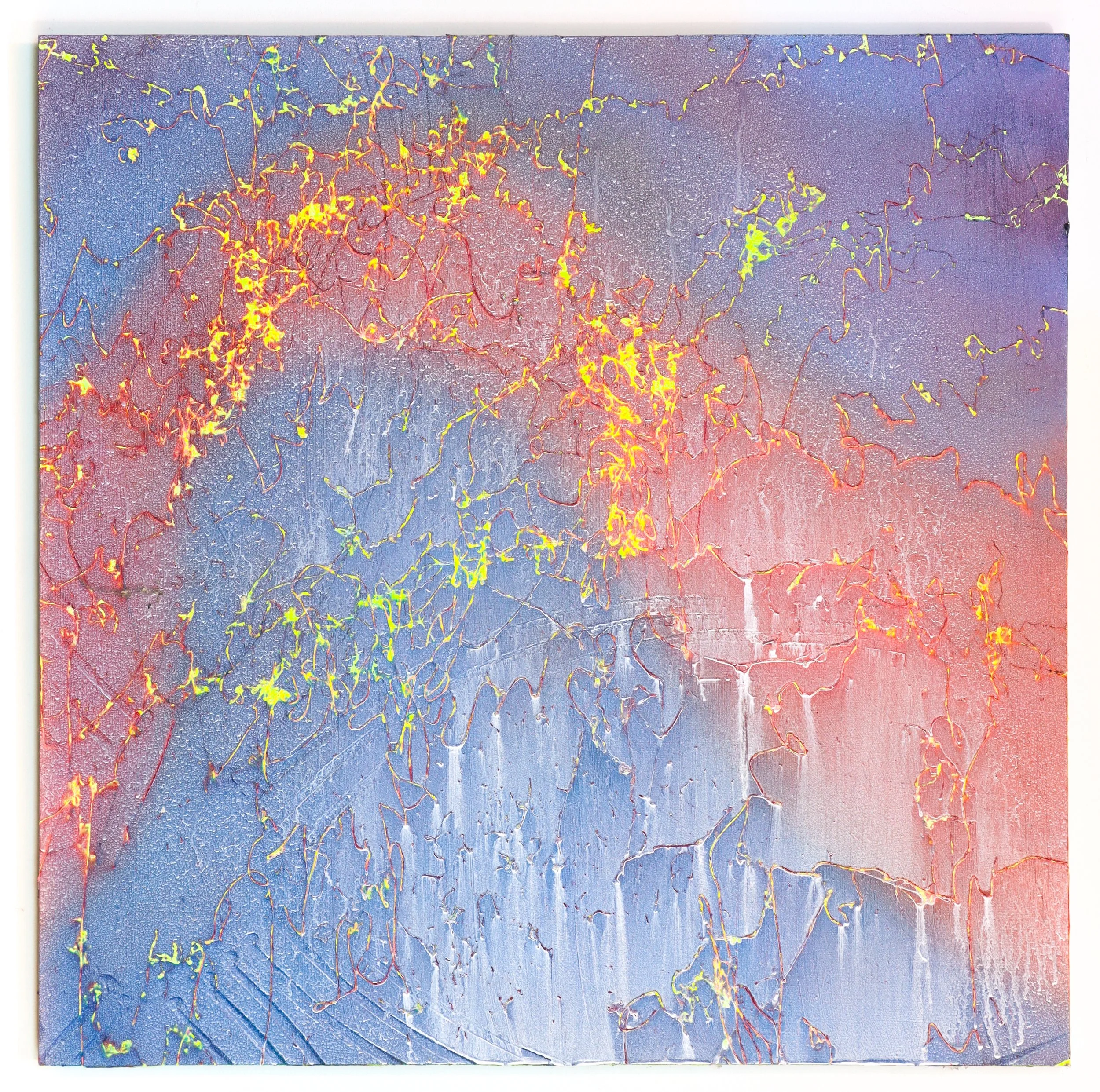 Will Schumacher -
Sediment, 2025,
Acrylic on wood,
22.5 x 22.5 in. 