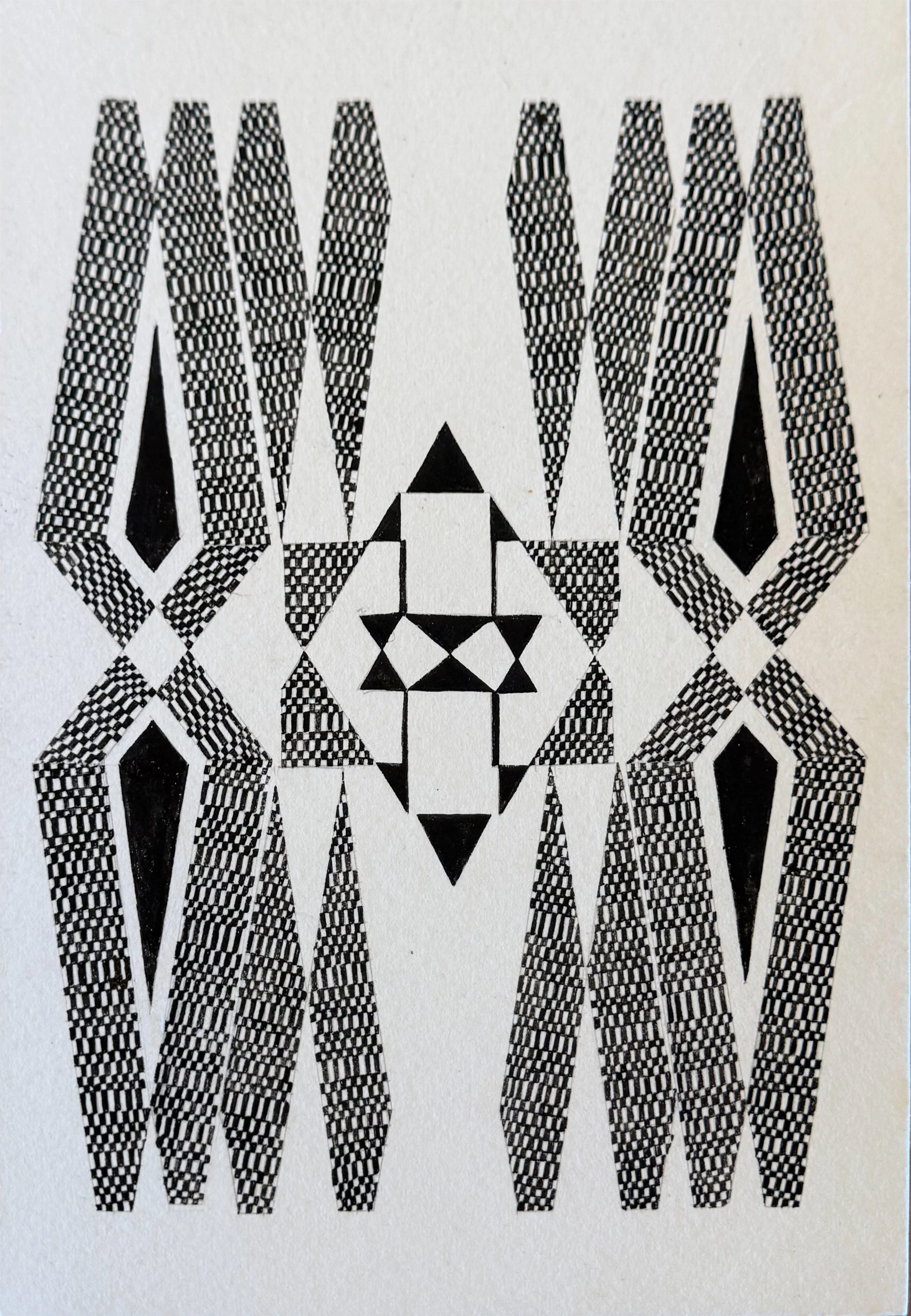 Ellen Golden - "And So It Begins," 2024, ink on Paper, 9 x 12 in.