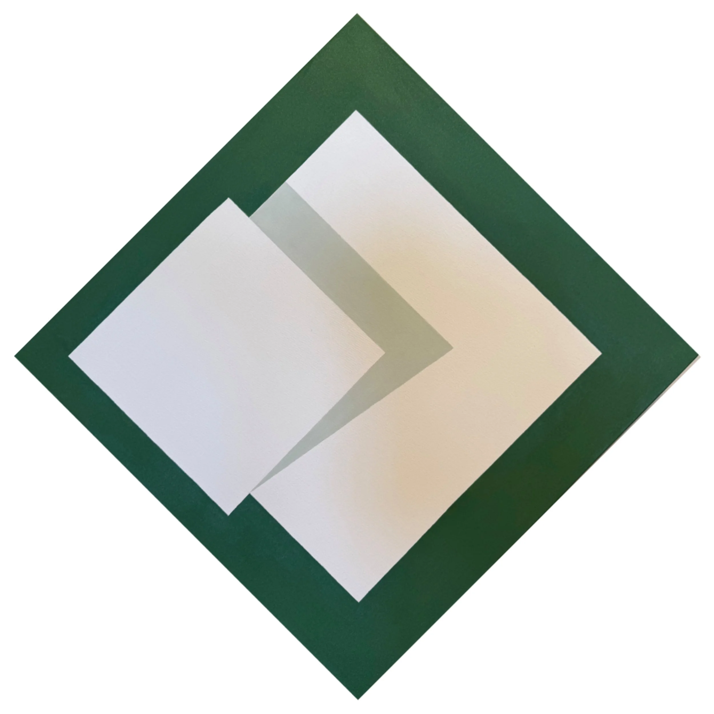 Pam Smith - "White Square #2," 2023, flash and acrylic on canvas, 26 x 26 in.