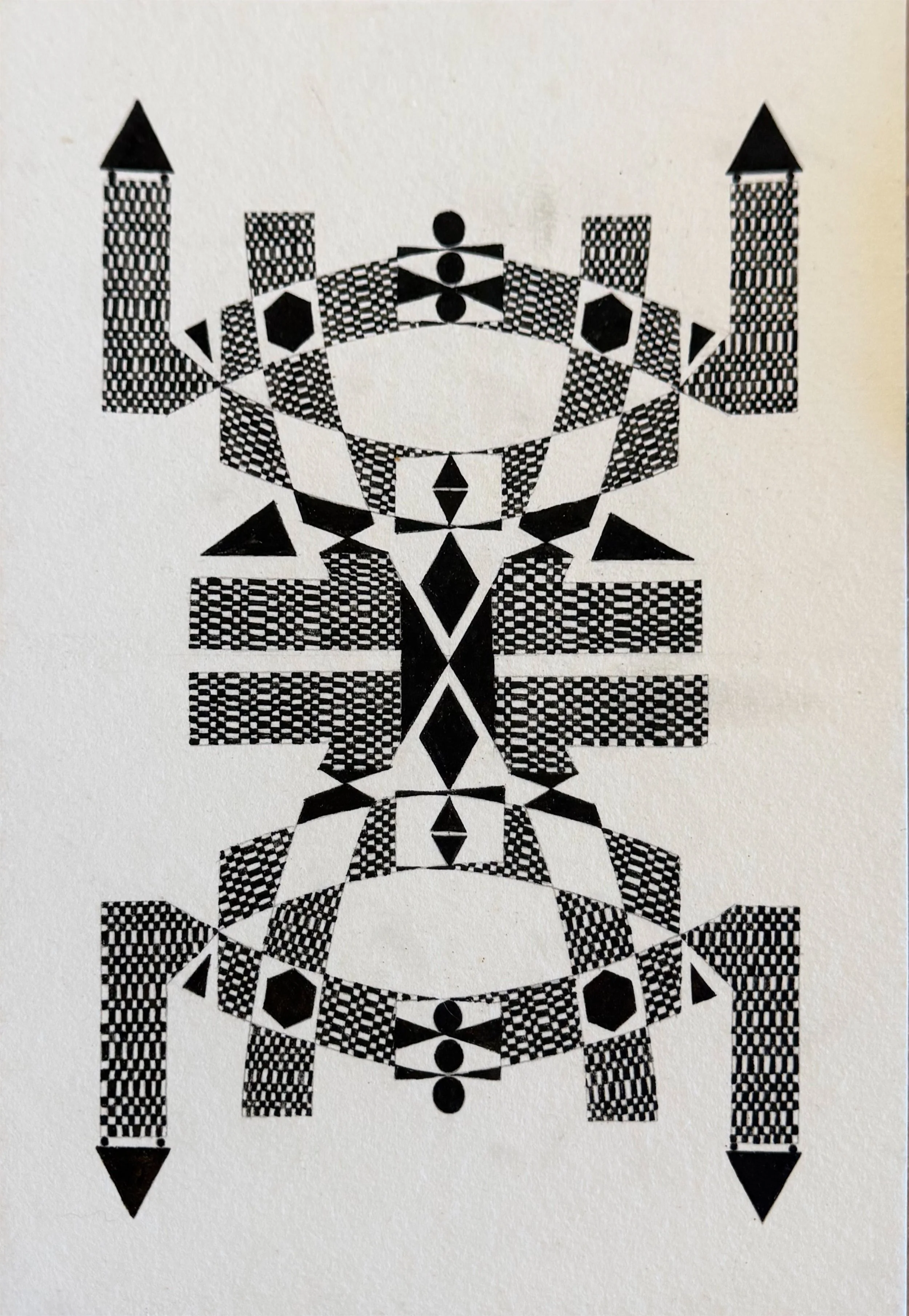 Ellen Golden - "Spring," 2024, ink on Paper, 9 x 12 in.
