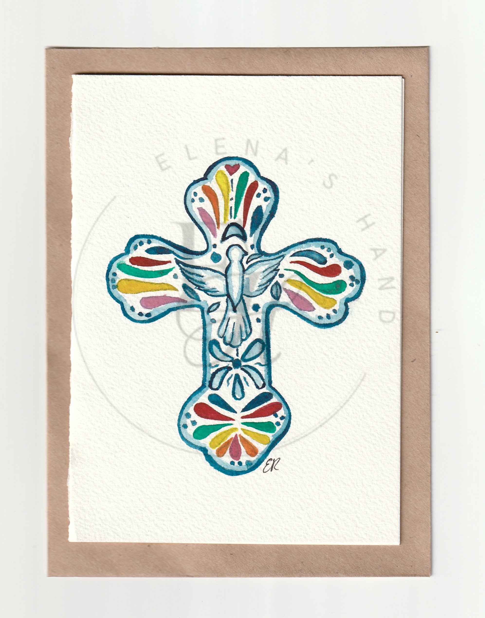 Talavera Cross Card (Print)