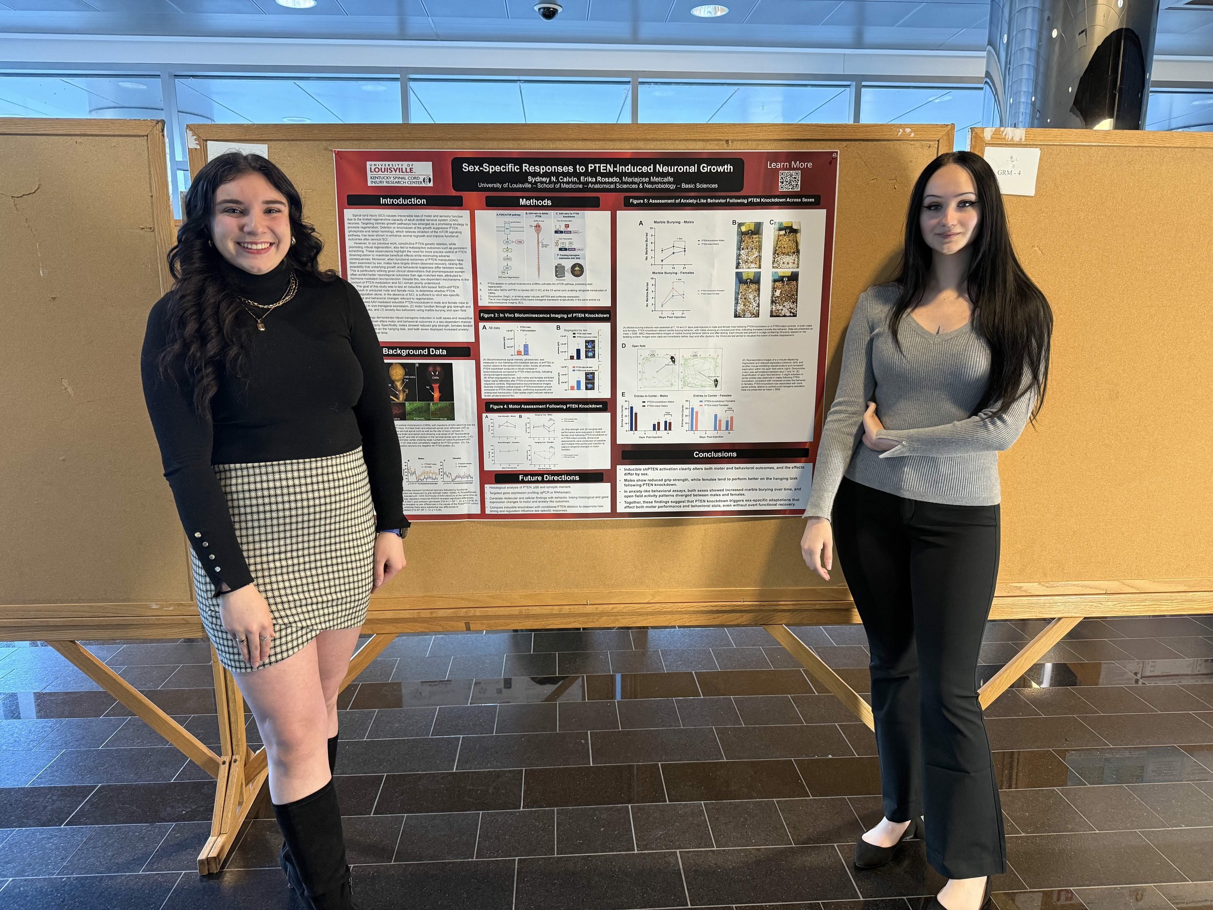  Left to right: Sydney Calvin, Erika Garrido 