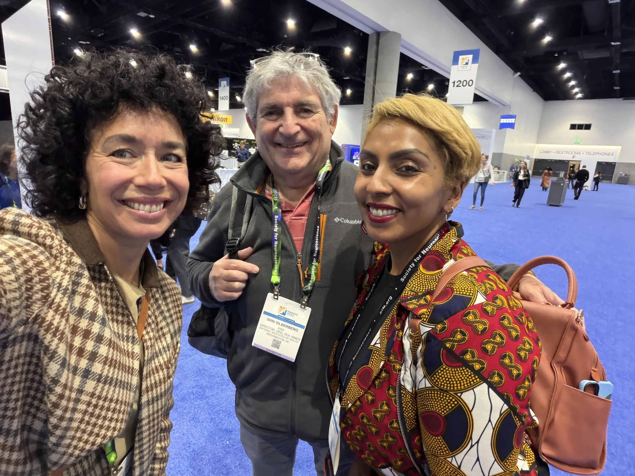  Left to right: Mariajose Metcalfe, Shai Berberg, Marguerite Matthews 