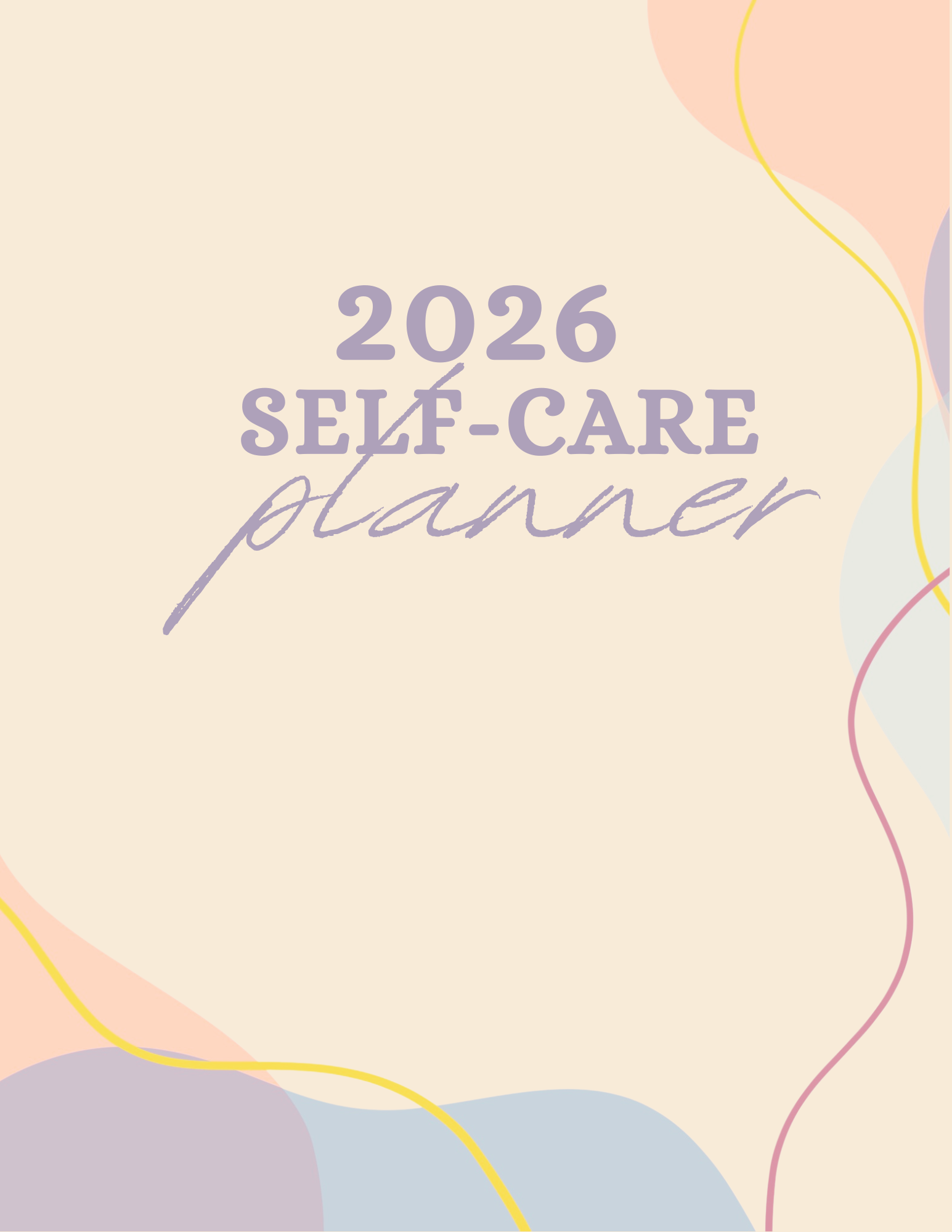 2026 Self-Care Planner
